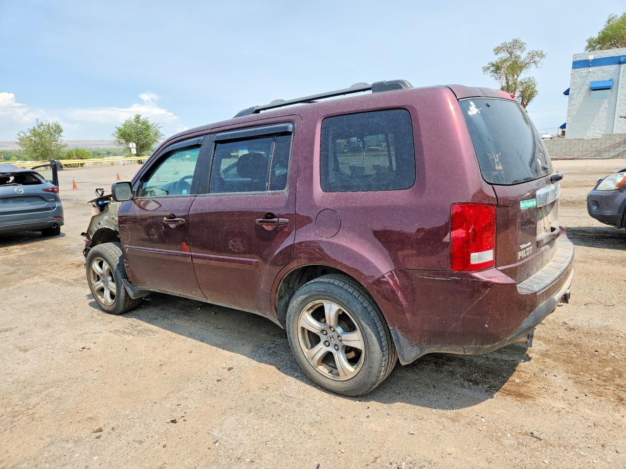 2013 Honda Pilot Exl Burgundy vin: 5FNYF4H52DB067683