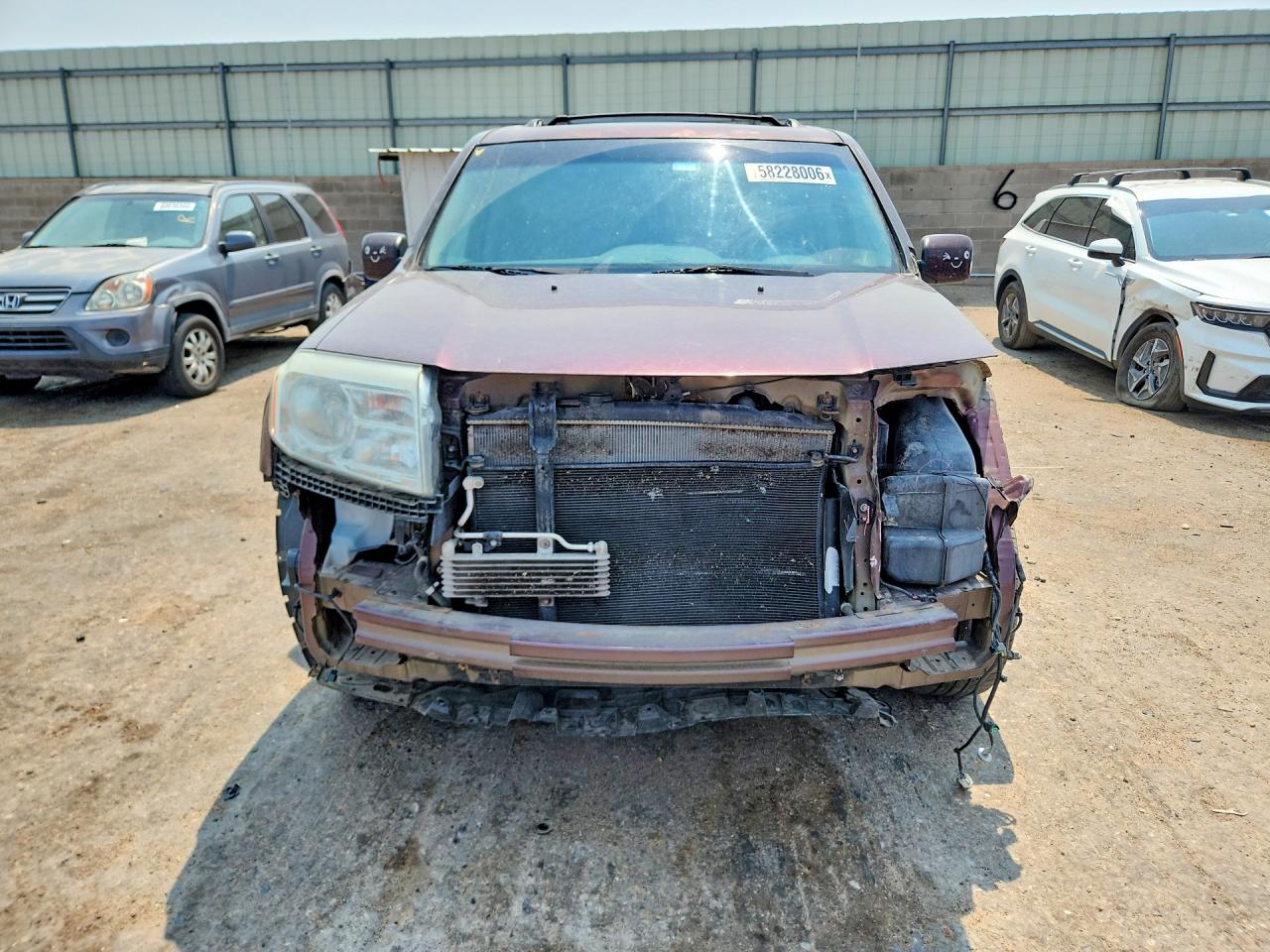 2013 Honda Pilot Exl Burgundy vin: 5FNYF4H52DB067683