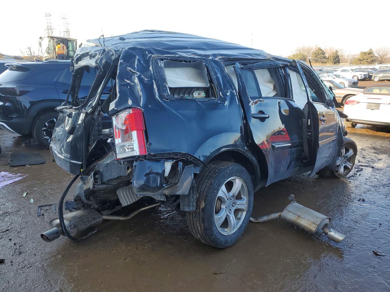 2013 Honda Pilot Exl Белый vin: 5FNYF4H52DB067764