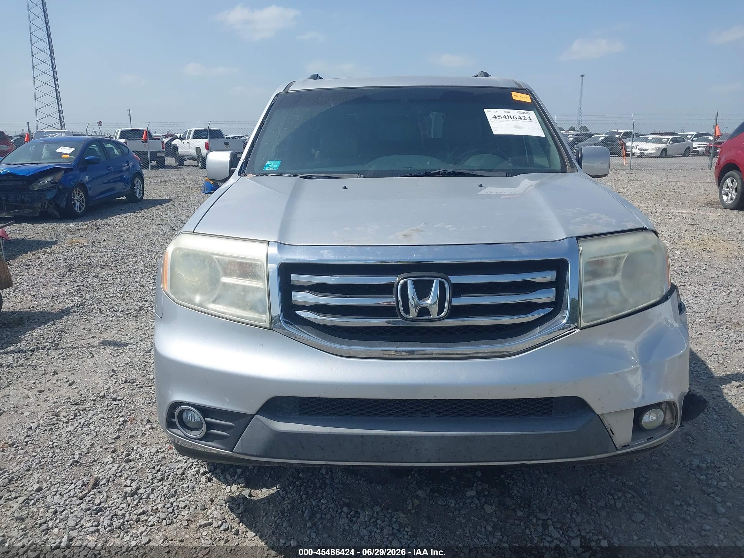 2013 Honda Pilot Ex-l Silver vin: 5FNYF4H52DB076254