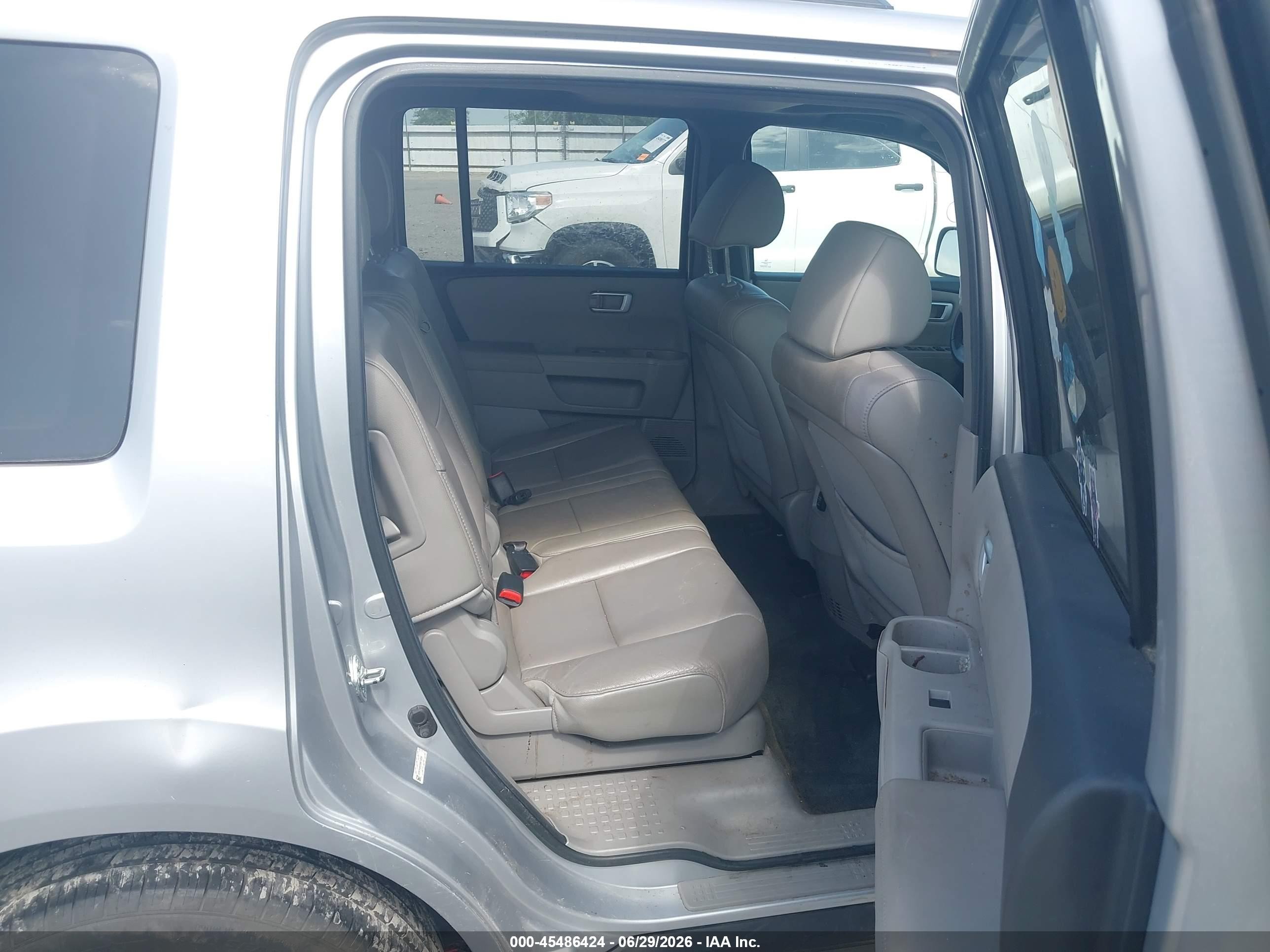 2013 Honda Pilot Ex-l Silver vin: 5FNYF4H52DB076254