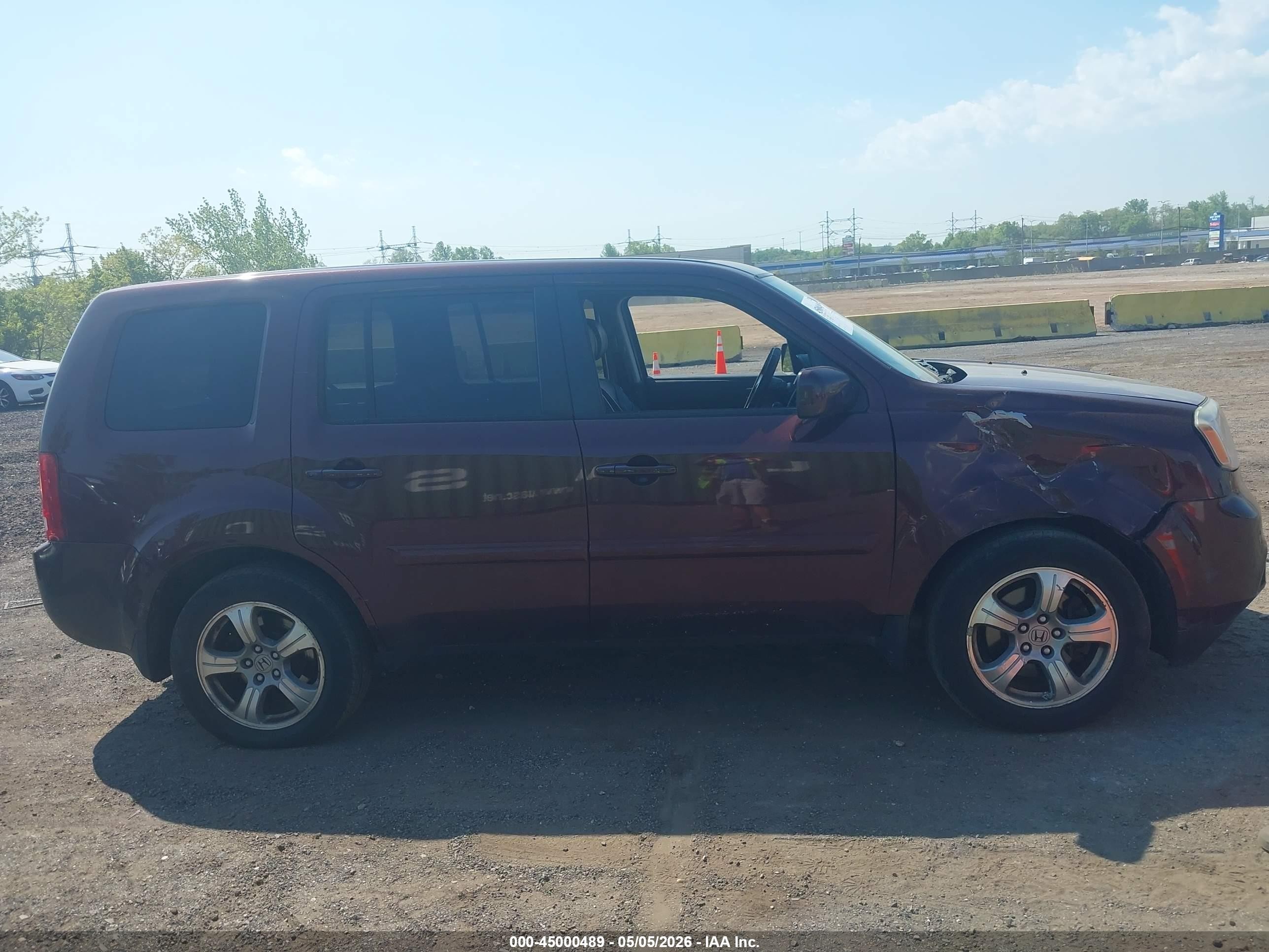 2013 Honda Pilot Ex-l Темно-бордовый vin: 5FNYF4H52DB078201