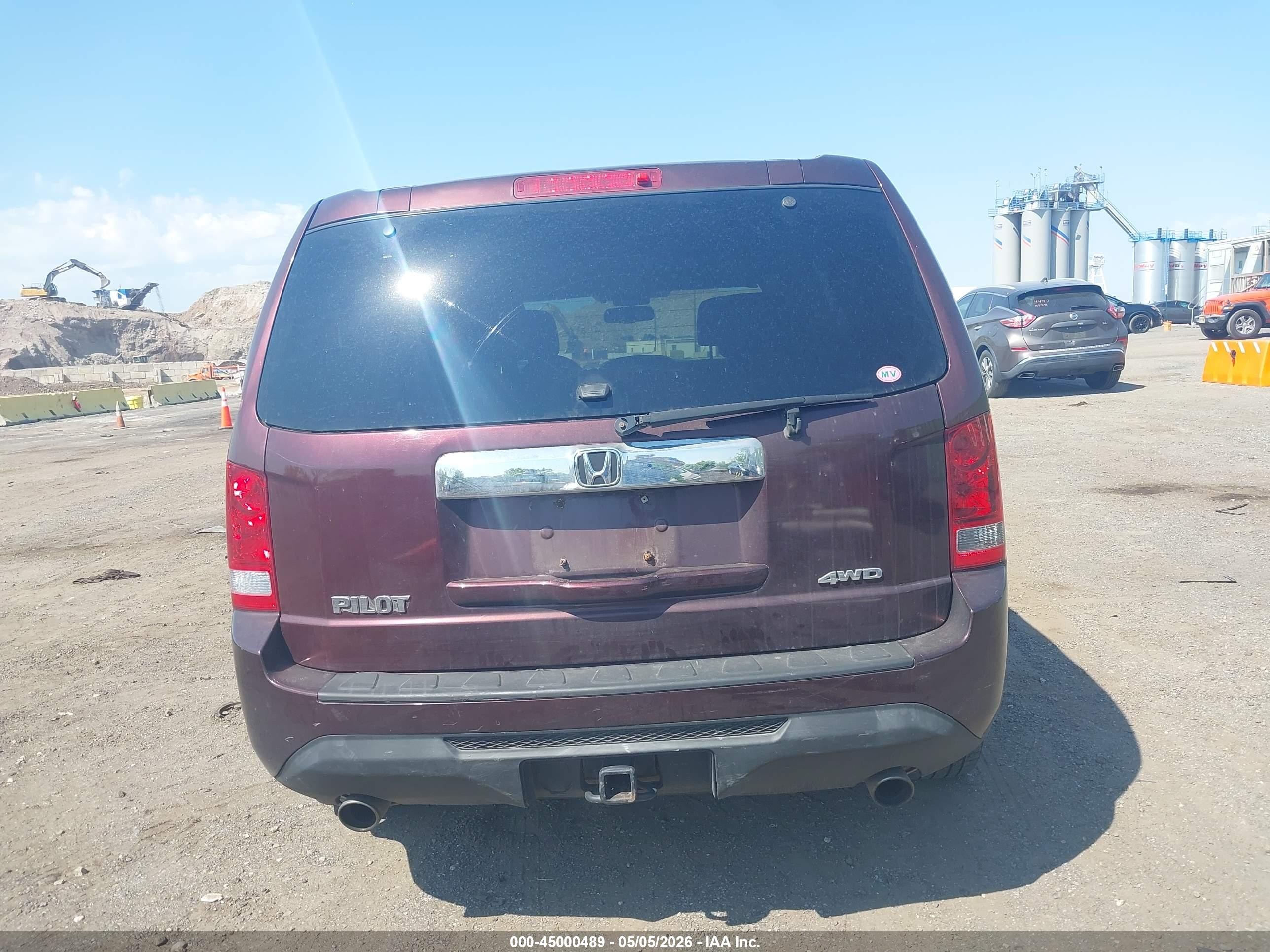 2013 Honda Pilot Ex-l Темно-бордовый vin: 5FNYF4H52DB078201