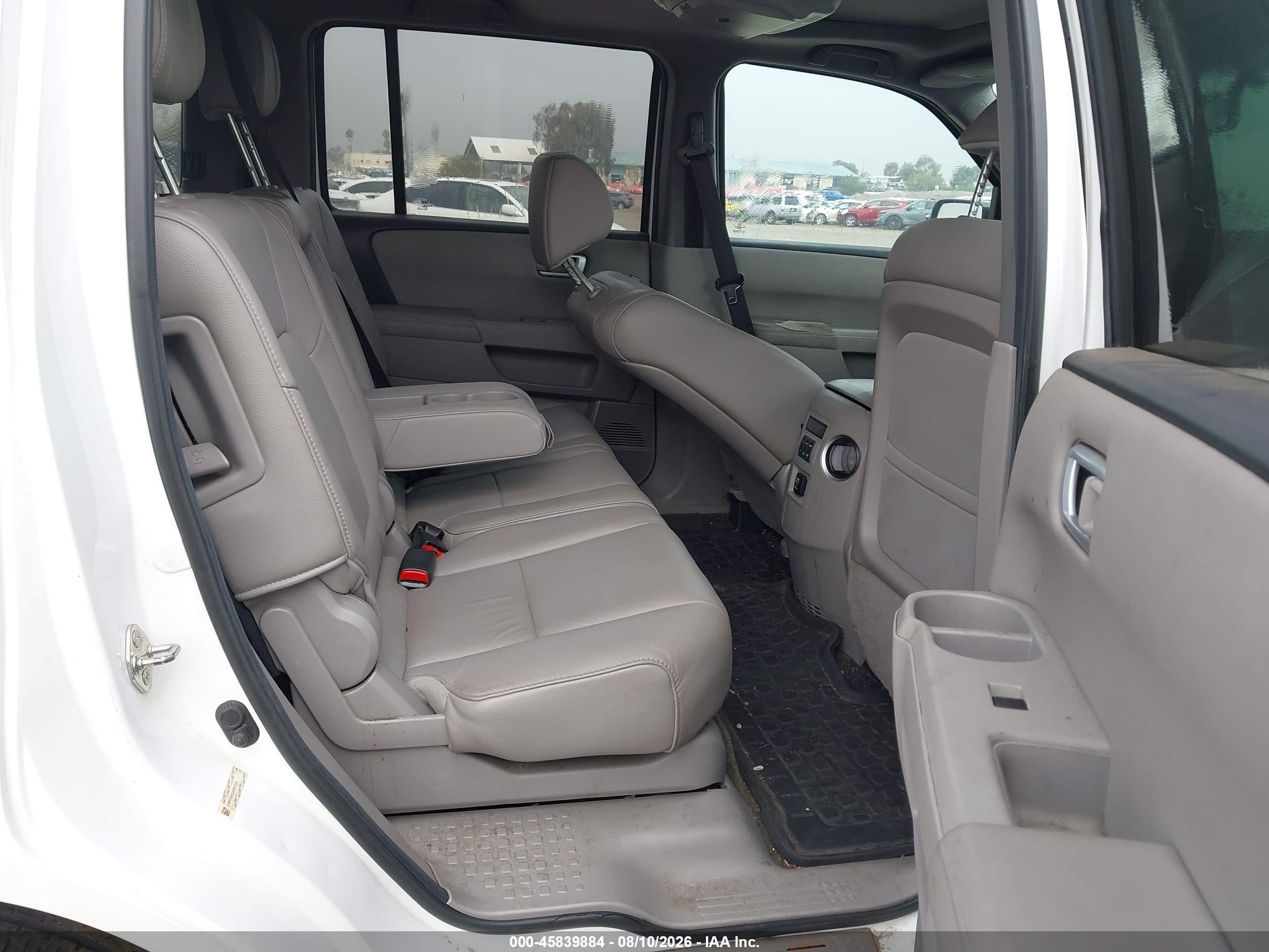 2014 Honda Pilot Ex-l White vin: 5FNYF4H52EB012071