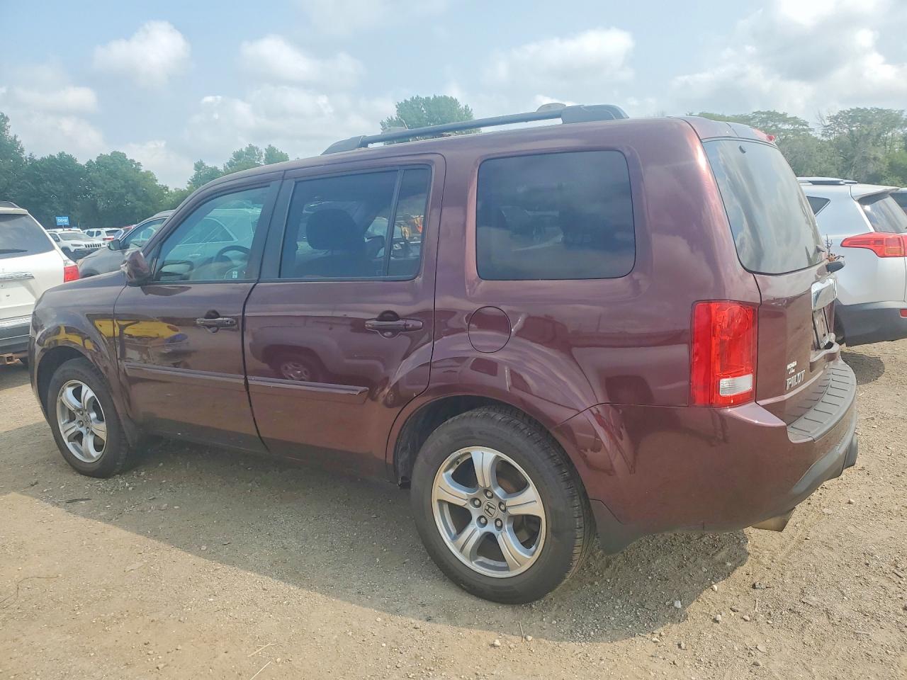 2014 Honda Pilot Exl Burgundy vin: 5FNYF4H52EB017500