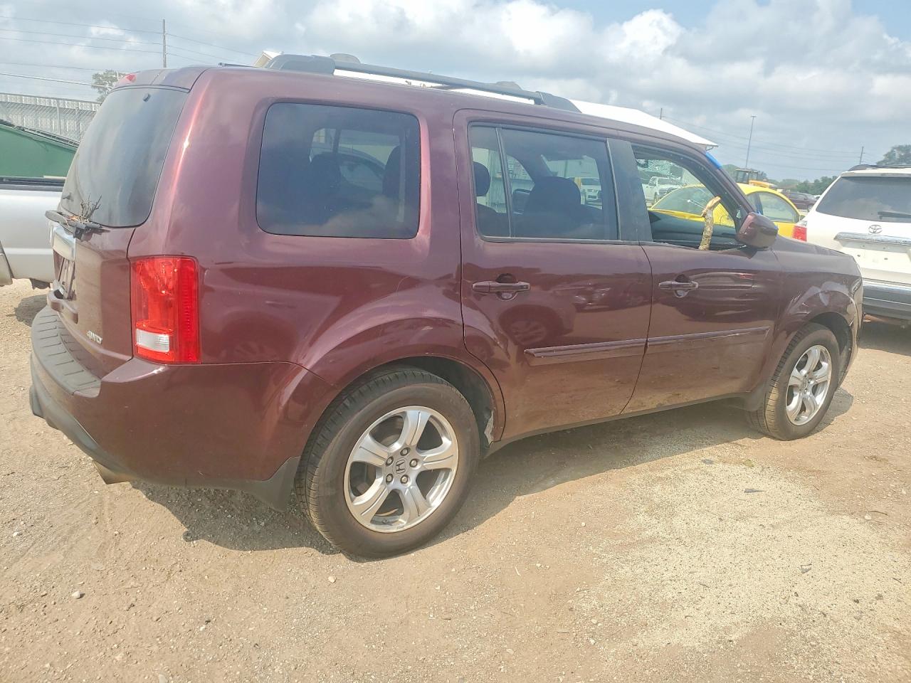 2014 Honda Pilot Exl Burgundy vin: 5FNYF4H52EB017500