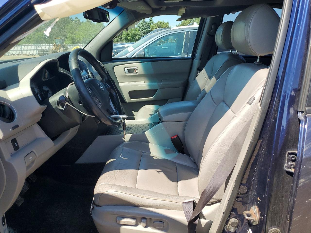 2014 Honda Pilot Exl Blue vin: 5FNYF4H52EB021059