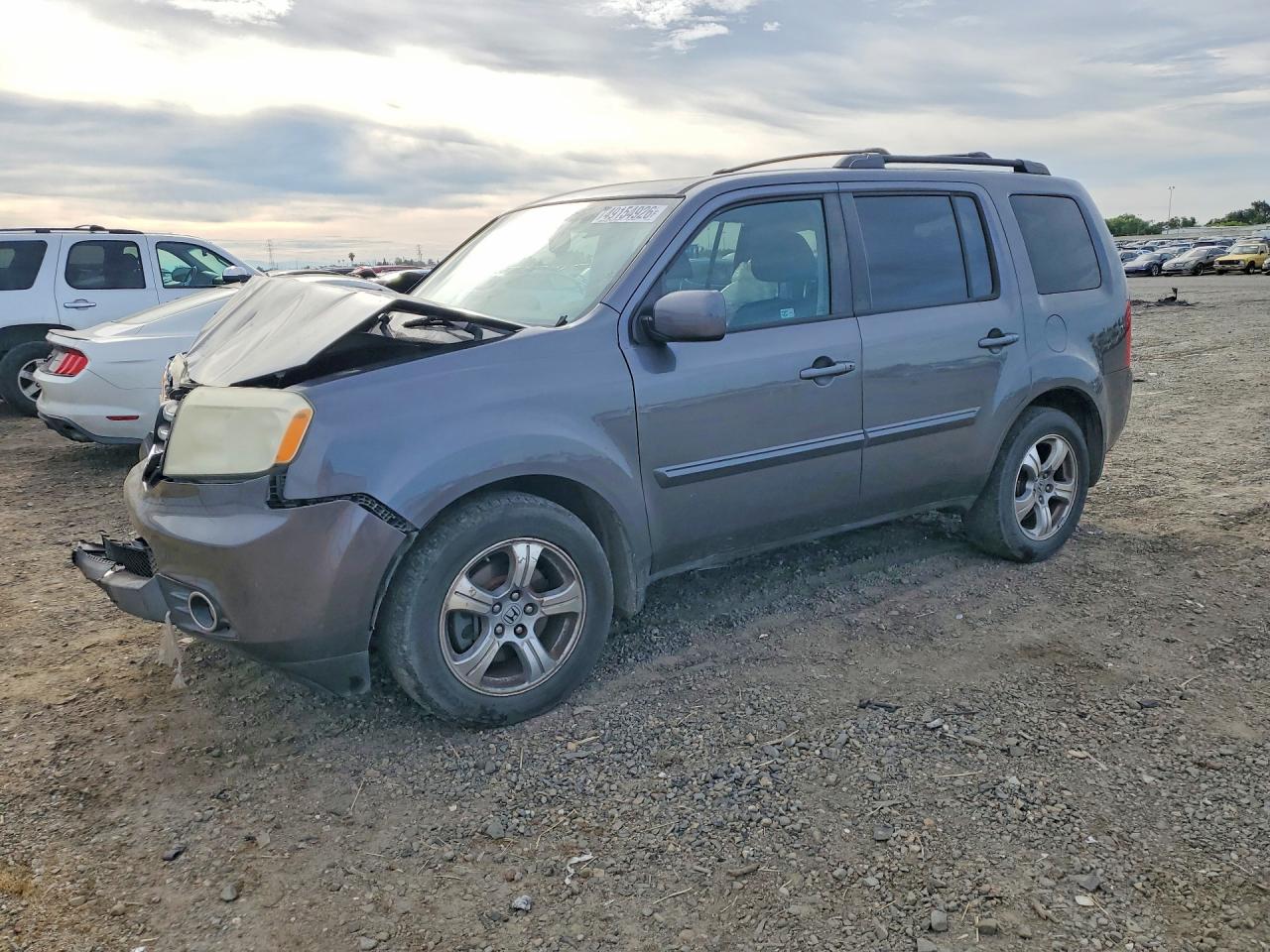 2014 Honda Pilot Exl Gray vin: 5FNYF4H52EB023023