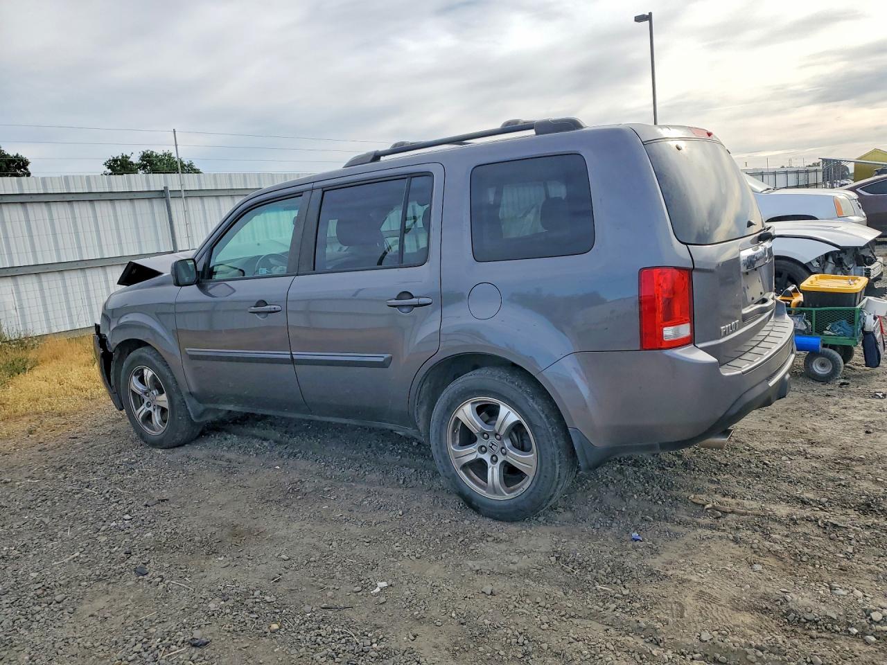 2014 Honda Pilot Exl Gray vin: 5FNYF4H52EB023023