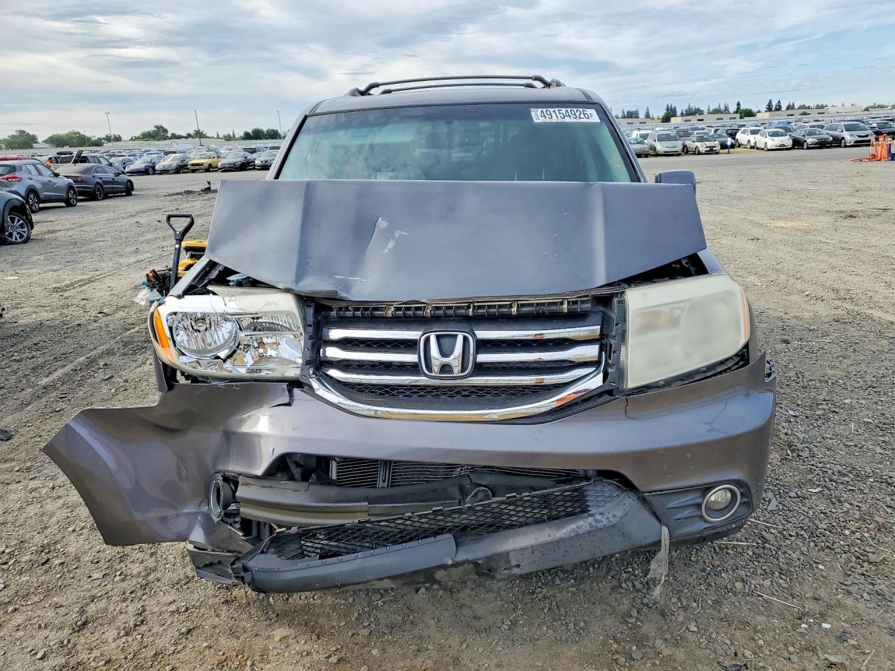 2014 Honda Pilot Exl Gray vin: 5FNYF4H52EB023023