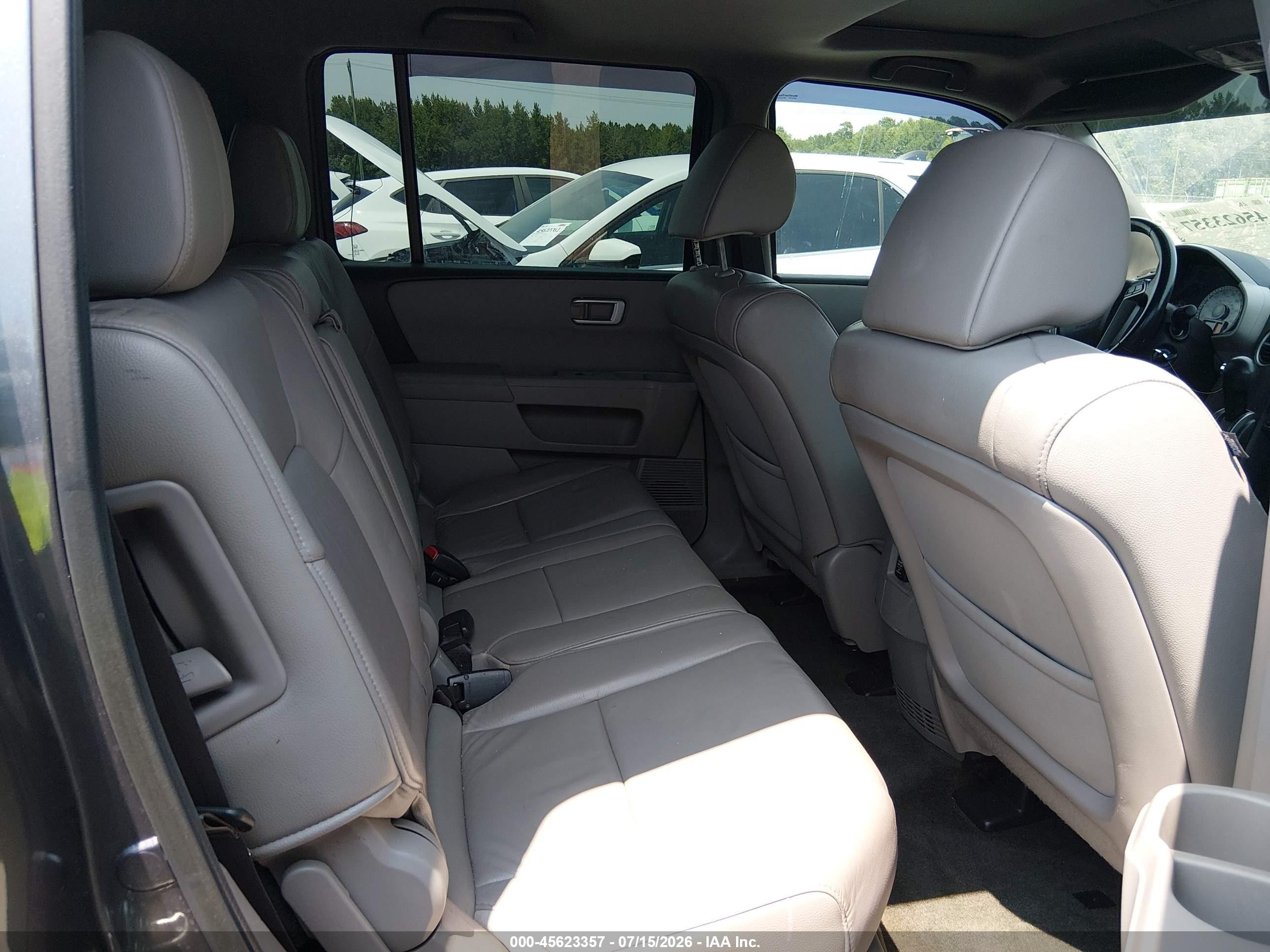 2014 Honda Pilot Ex-l Gray vin: 5FNYF4H52EB024298