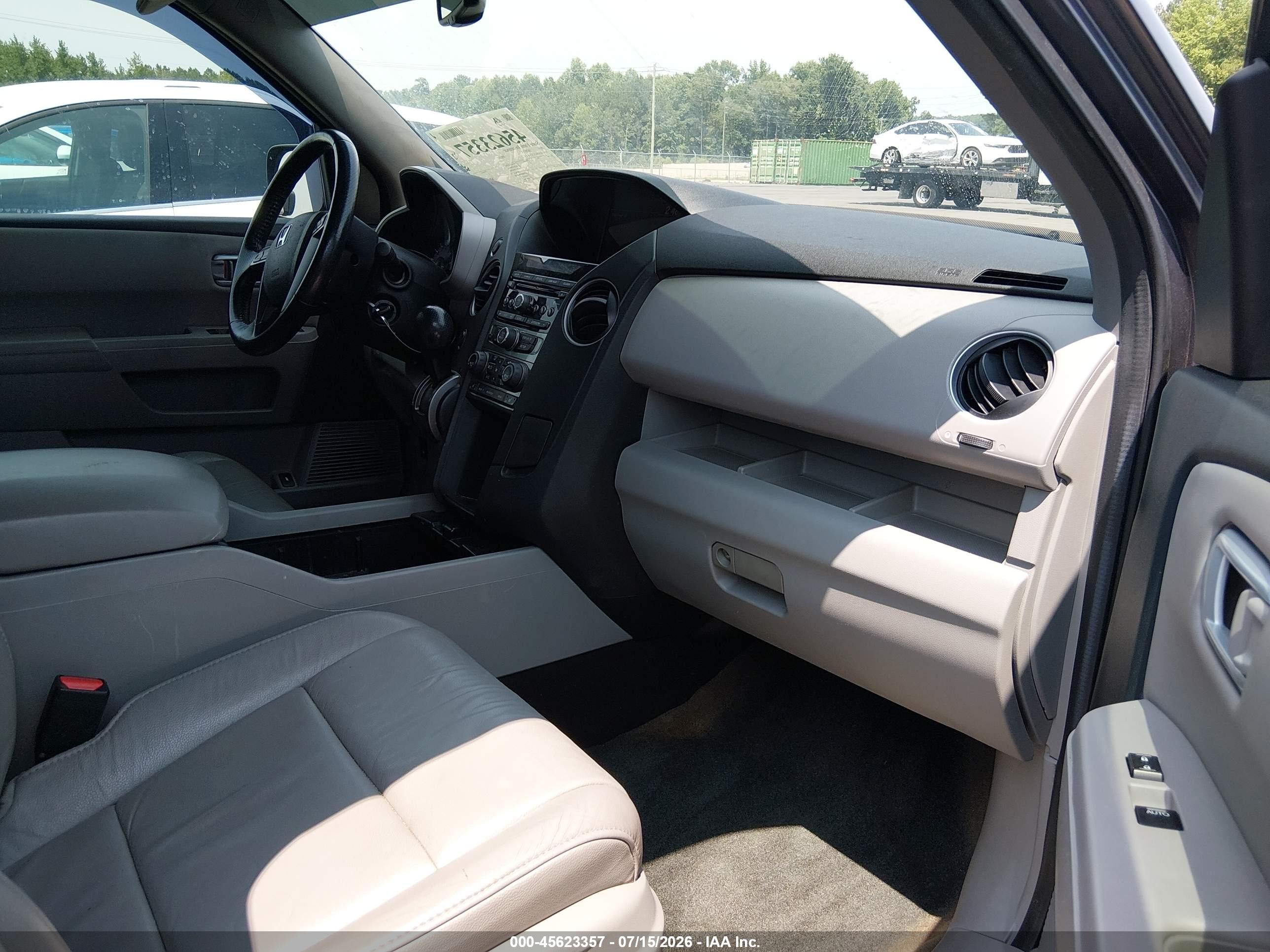 2014 Honda Pilot Ex-l Gray vin: 5FNYF4H52EB024298