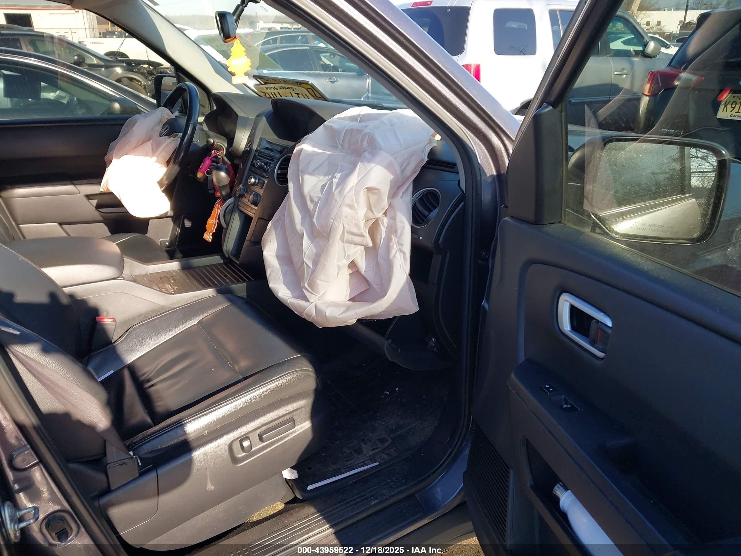 2014 Honda Pilot Ex-l Gray vin: 5FNYF4H52EB033857