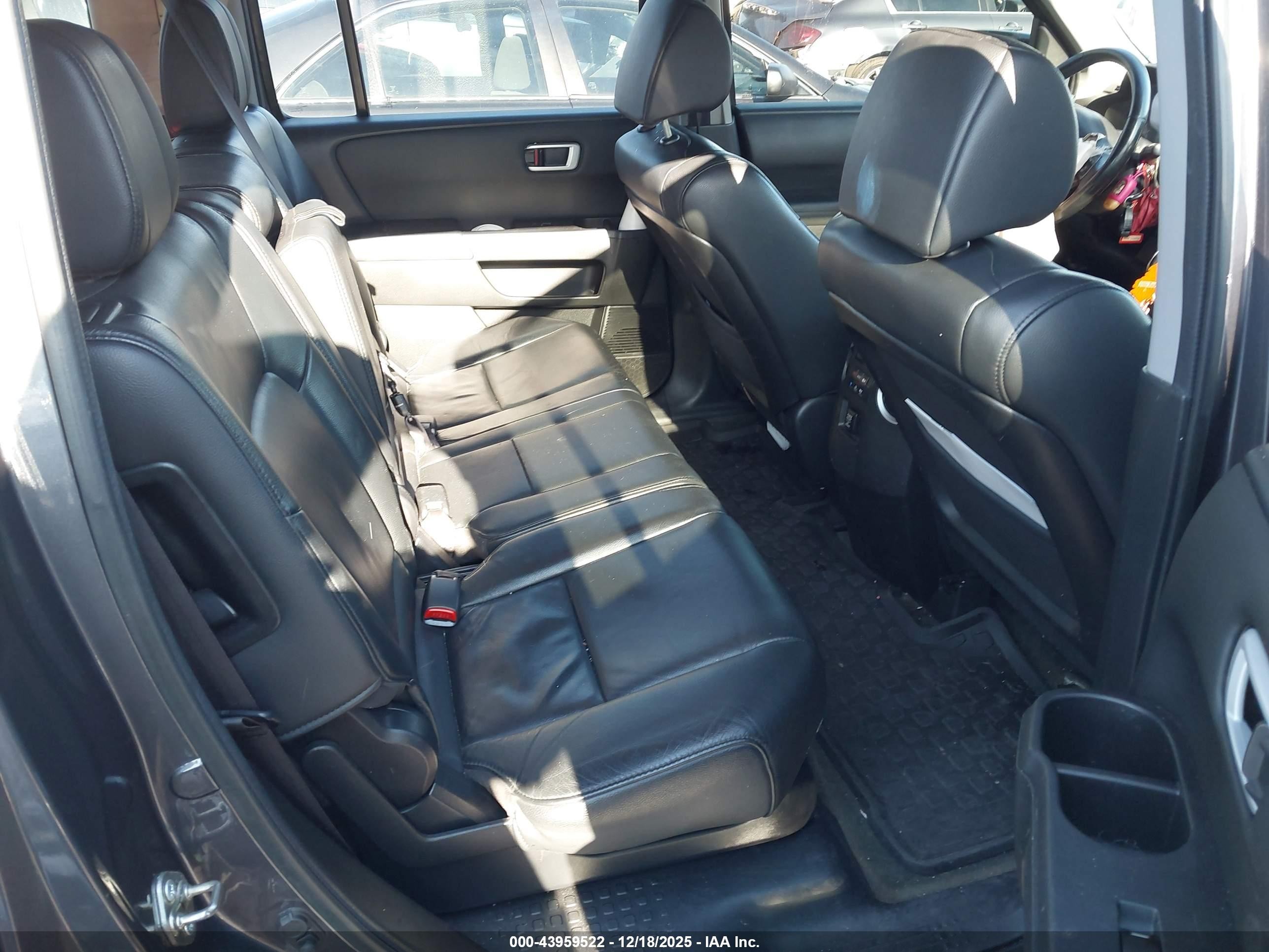 2014 Honda Pilot Ex-l Gray vin: 5FNYF4H52EB033857
