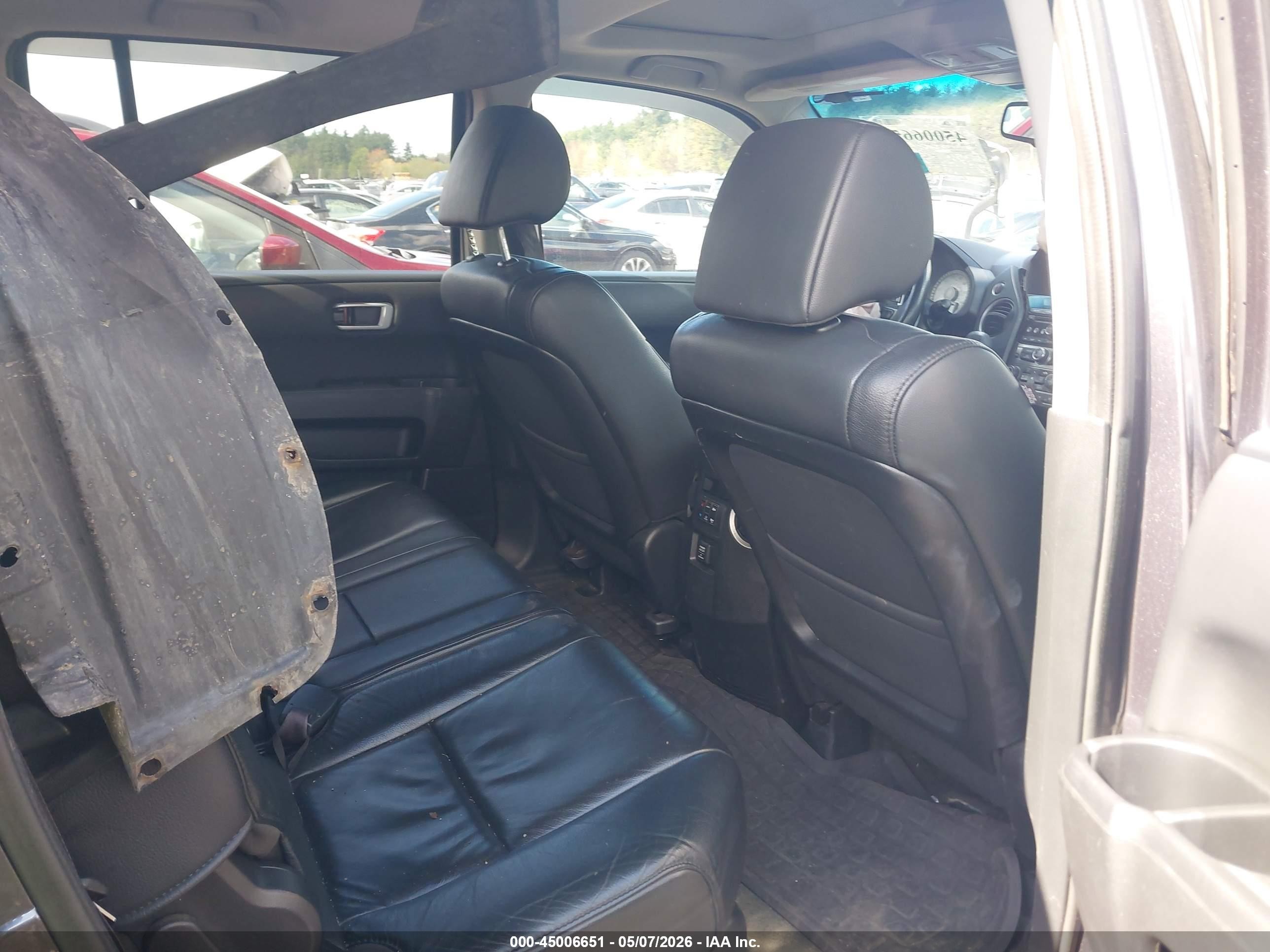 2015 Honda Pilot Ex-l Gray vin: 5FNYF4H52FB010709