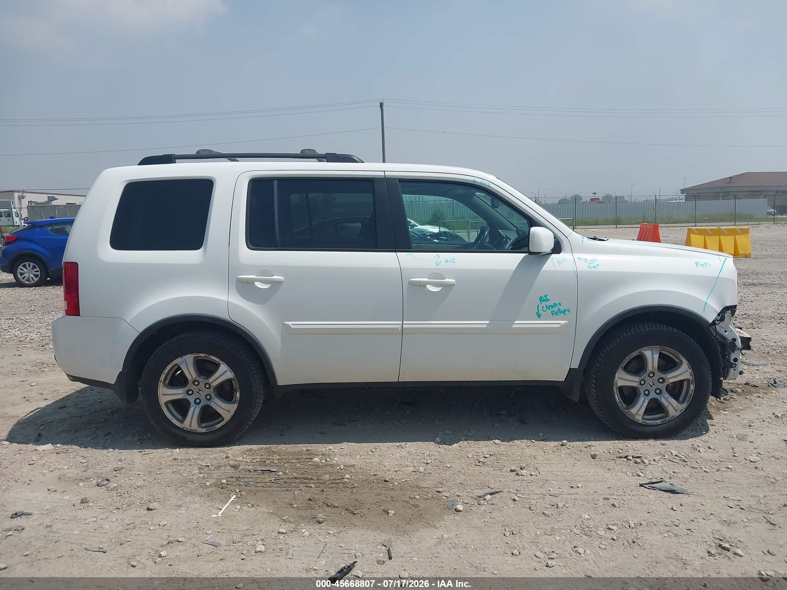 2015 Honda Pilot Ex-l Белый vin: 5FNYF4H52FB018891