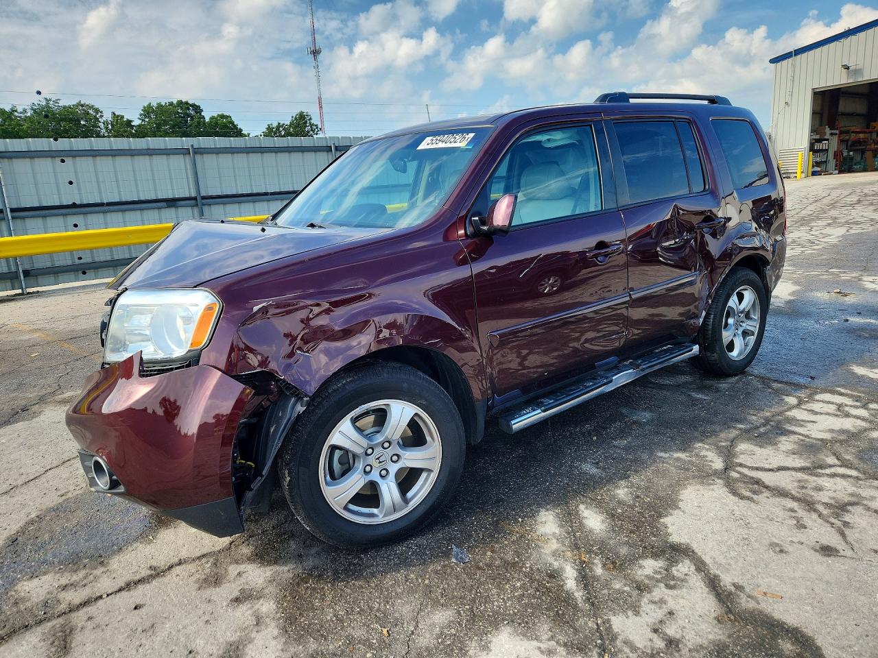 2015 Honda Pilot Exl Maroon vin: 5FNYF4H52FB039823