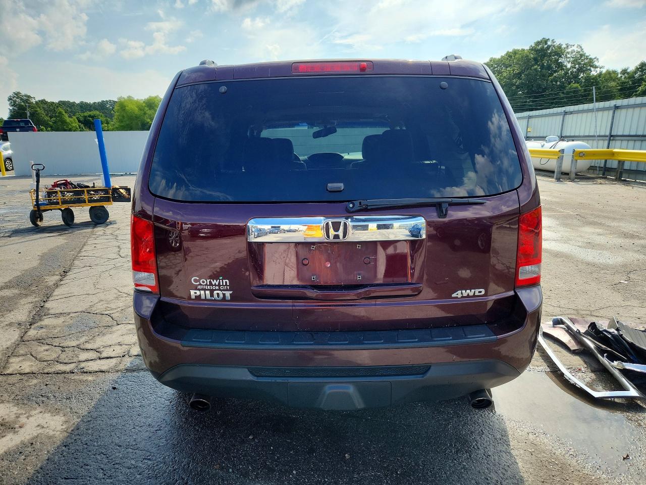2015 Honda Pilot Exl Maroon vin: 5FNYF4H52FB039823