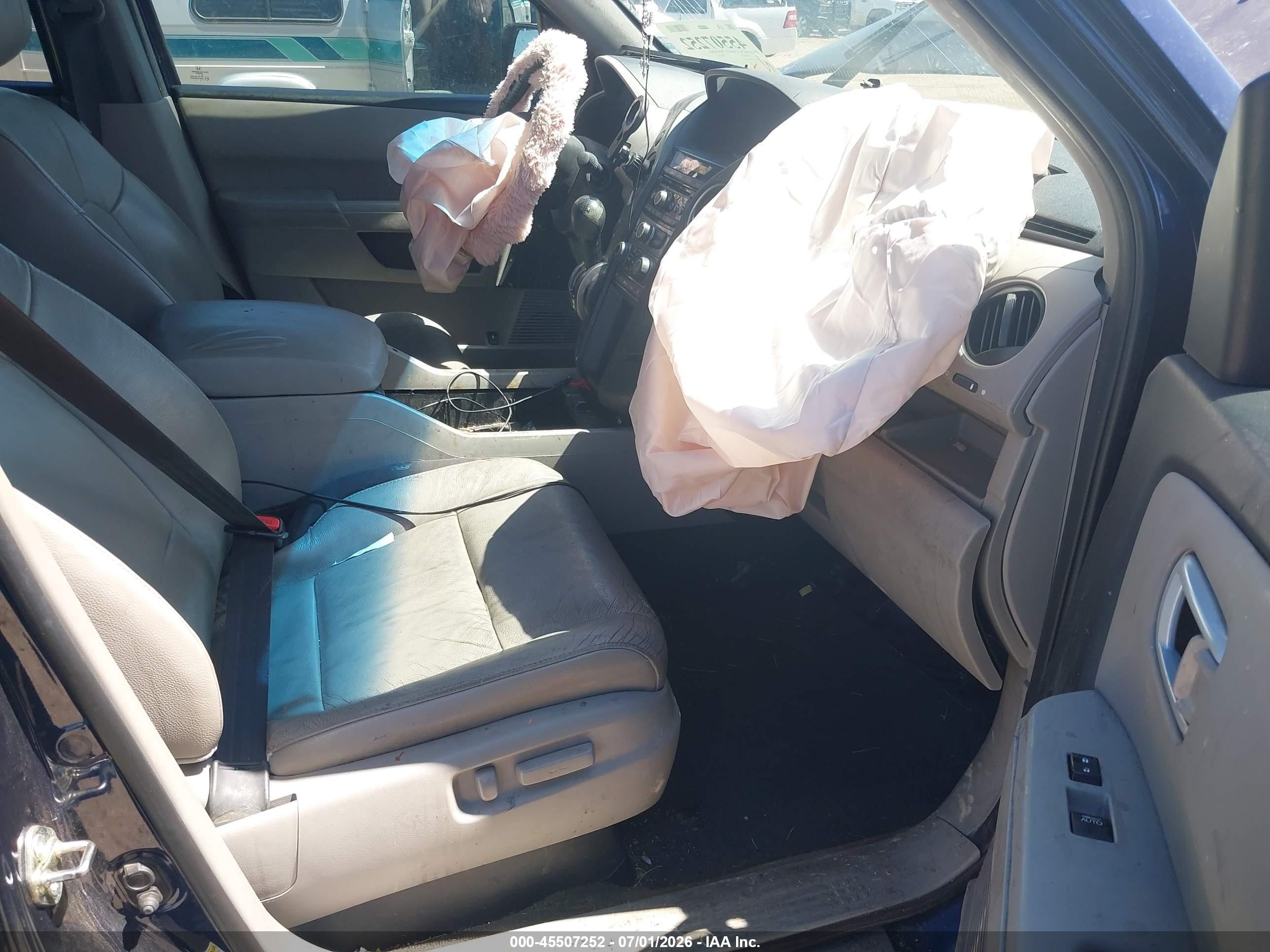 2015 Honda Pilot Ex-l Blue vin: 5FNYF4H52FB046349