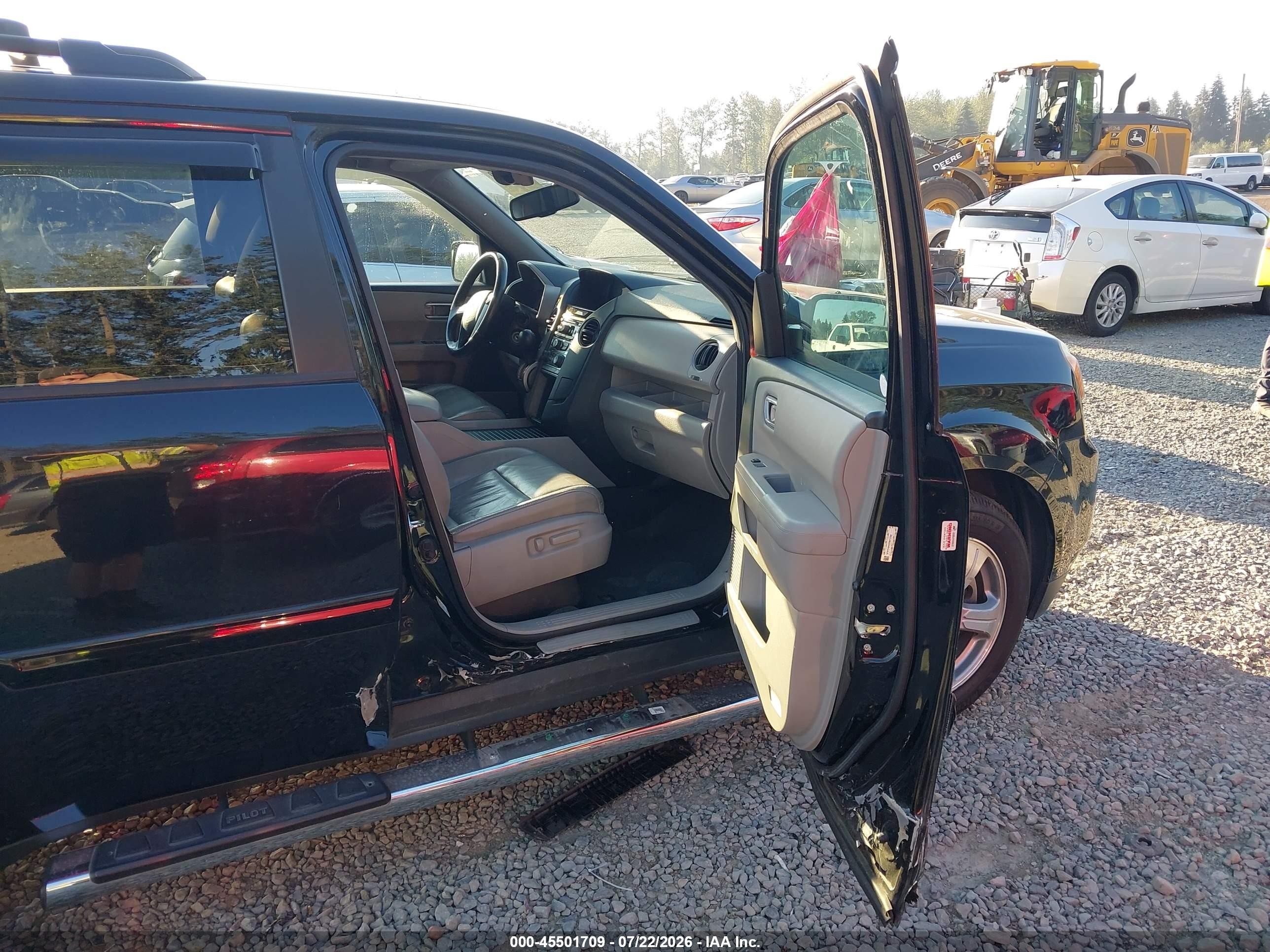 2015 Honda Pilot Ex-l Черный vin: 5FNYF4H52FB073700