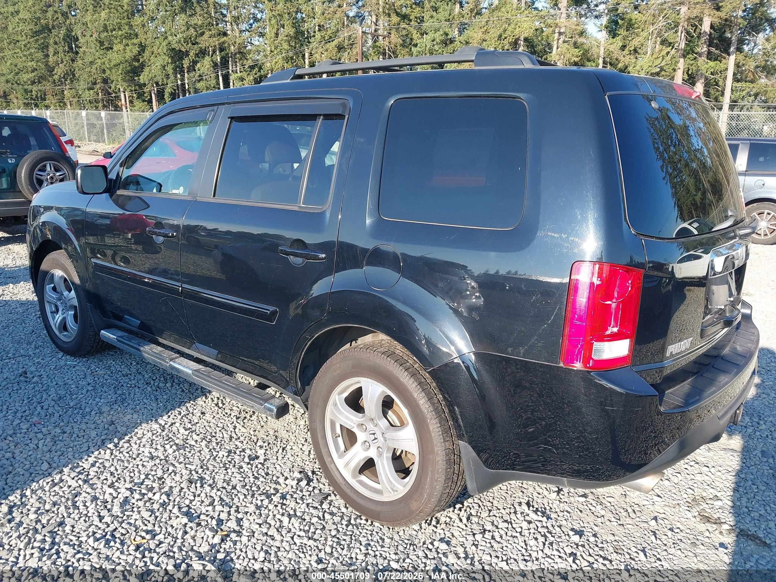 2015 Honda Pilot Ex-l Черный vin: 5FNYF4H52FB073700