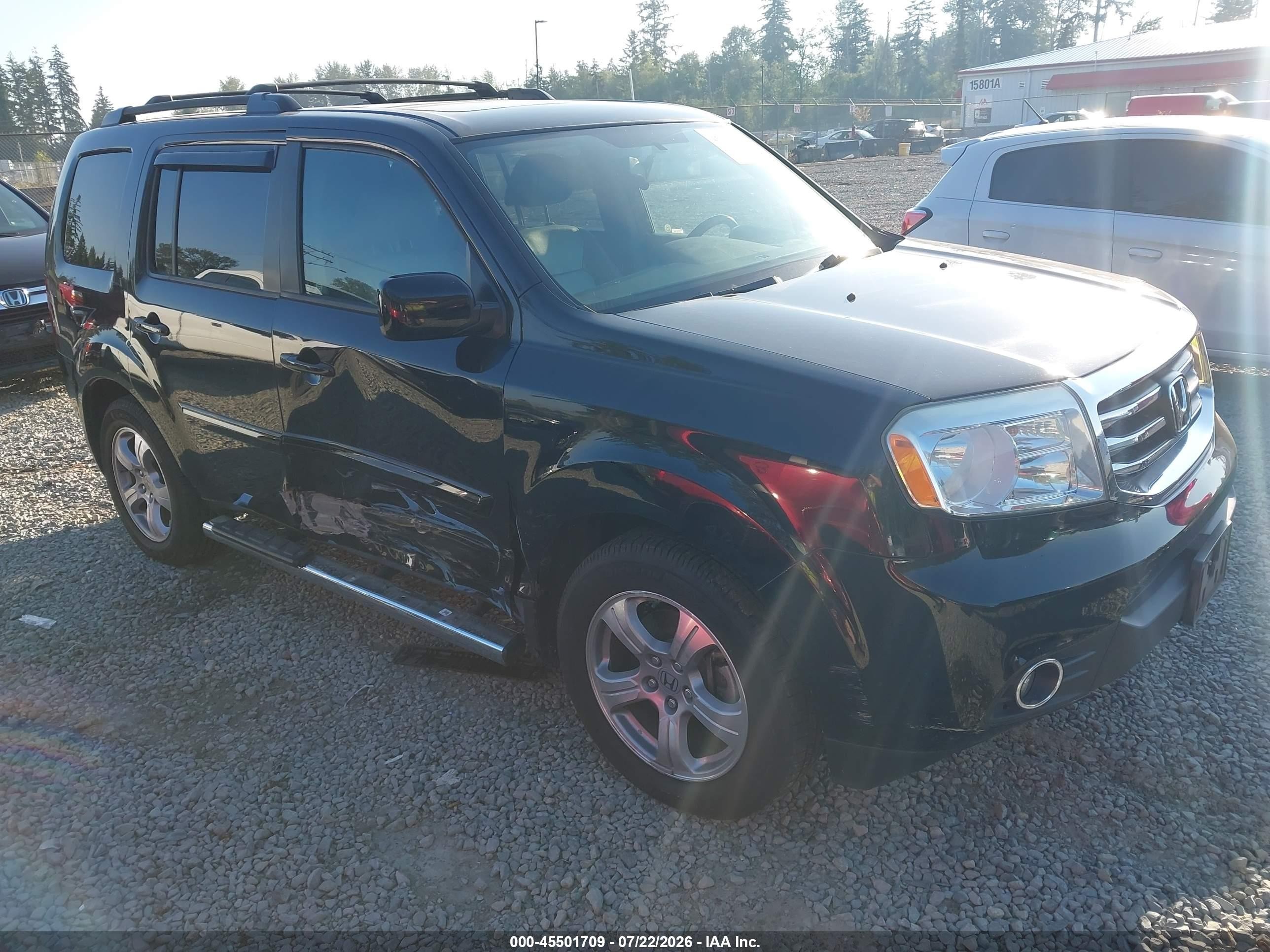 2015 Honda Pilot Ex-l Black vin: 5FNYF4H52FB073700