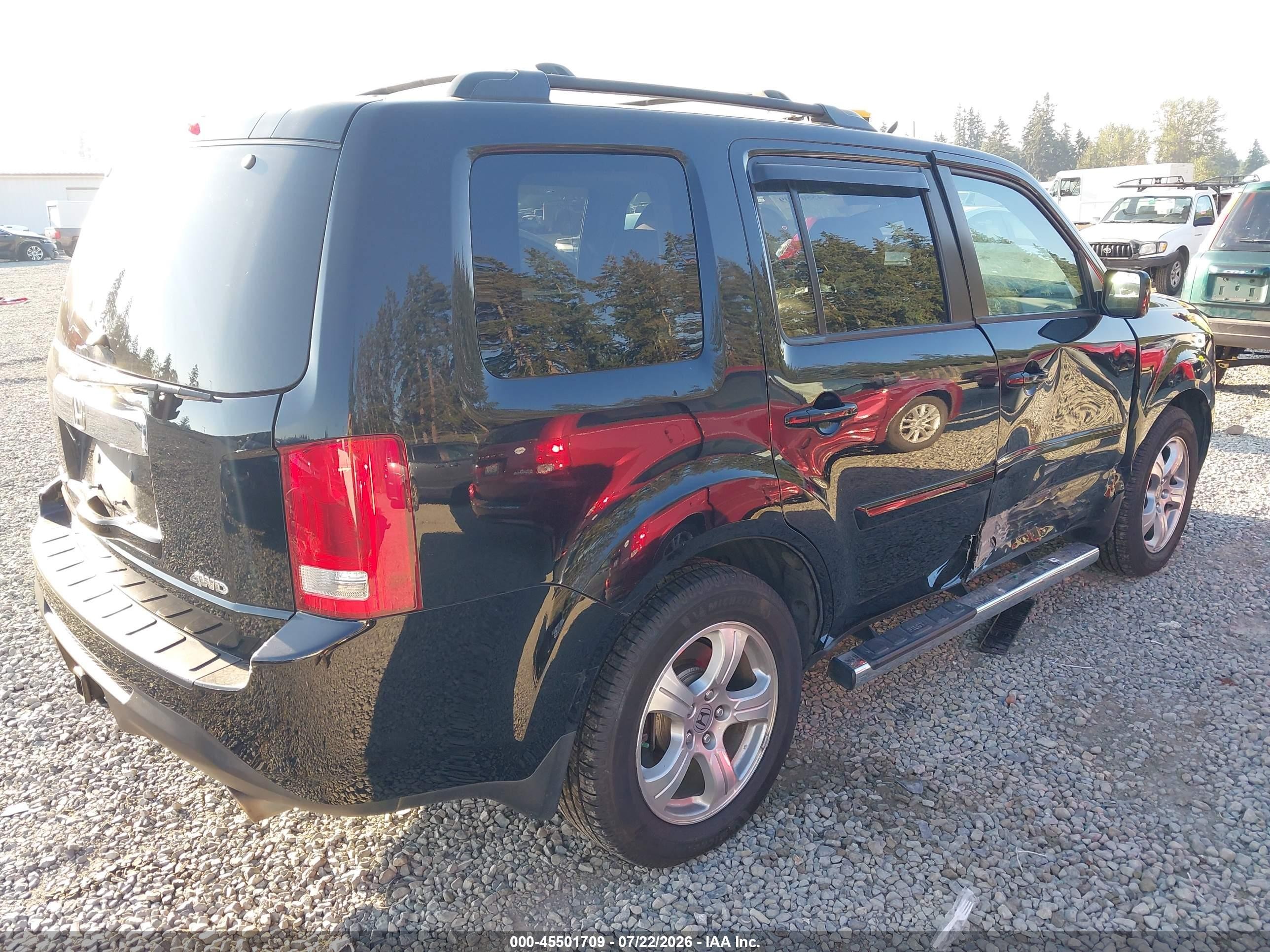2015 Honda Pilot Ex-l Черный vin: 5FNYF4H52FB073700