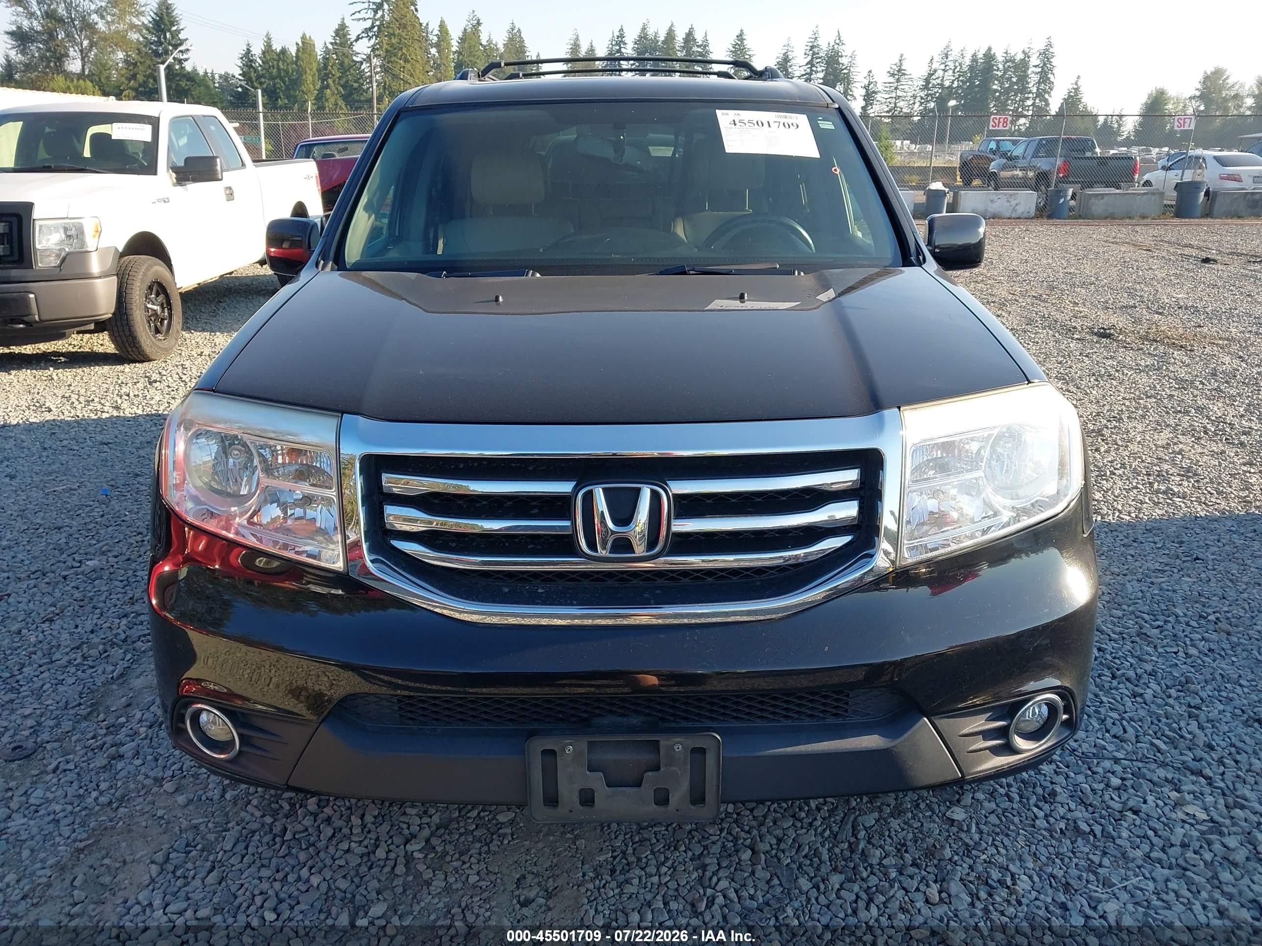 2015 Honda Pilot Ex-l Черный vin: 5FNYF4H52FB073700