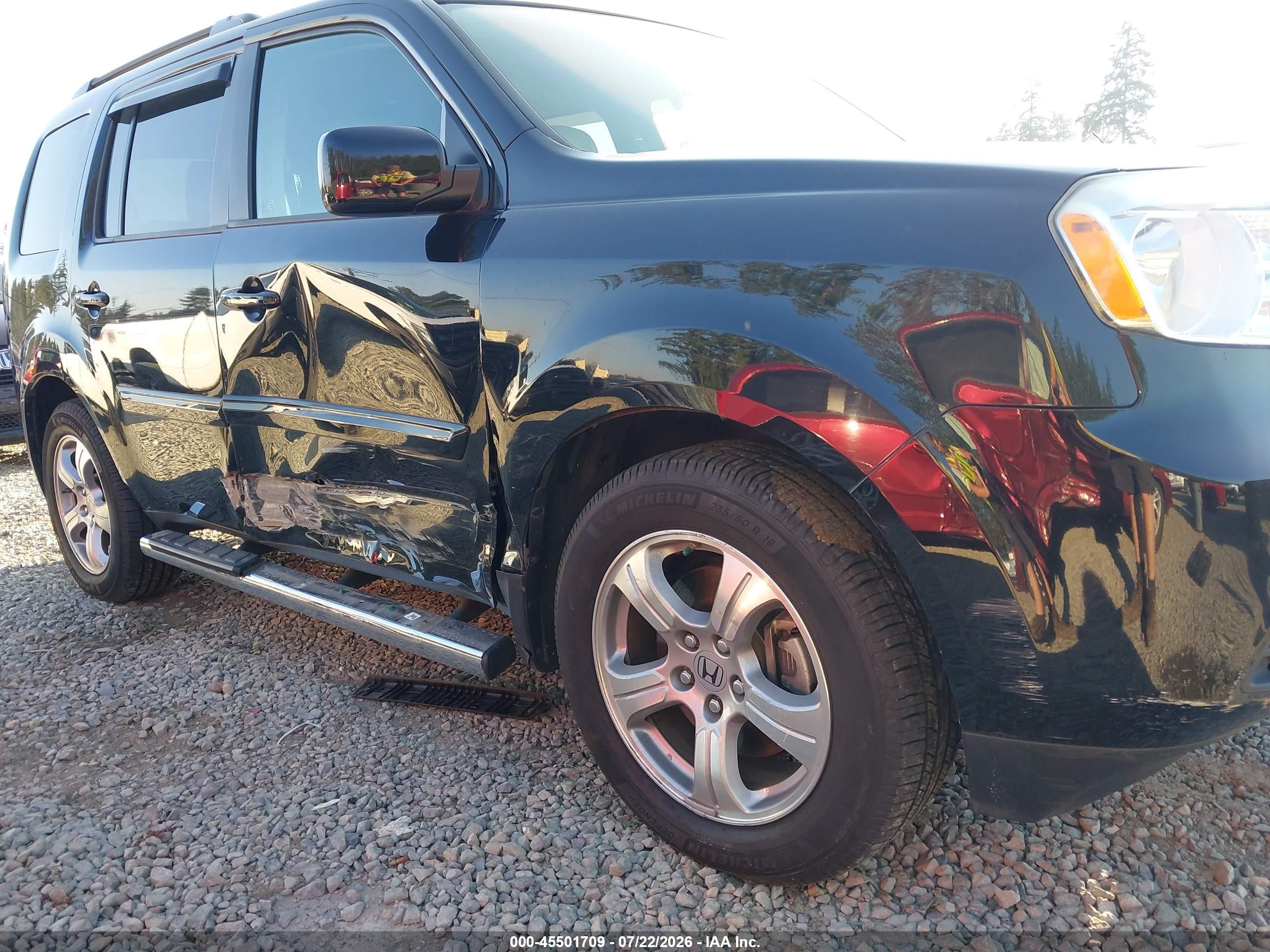 2015 Honda Pilot Ex-l Черный vin: 5FNYF4H52FB073700