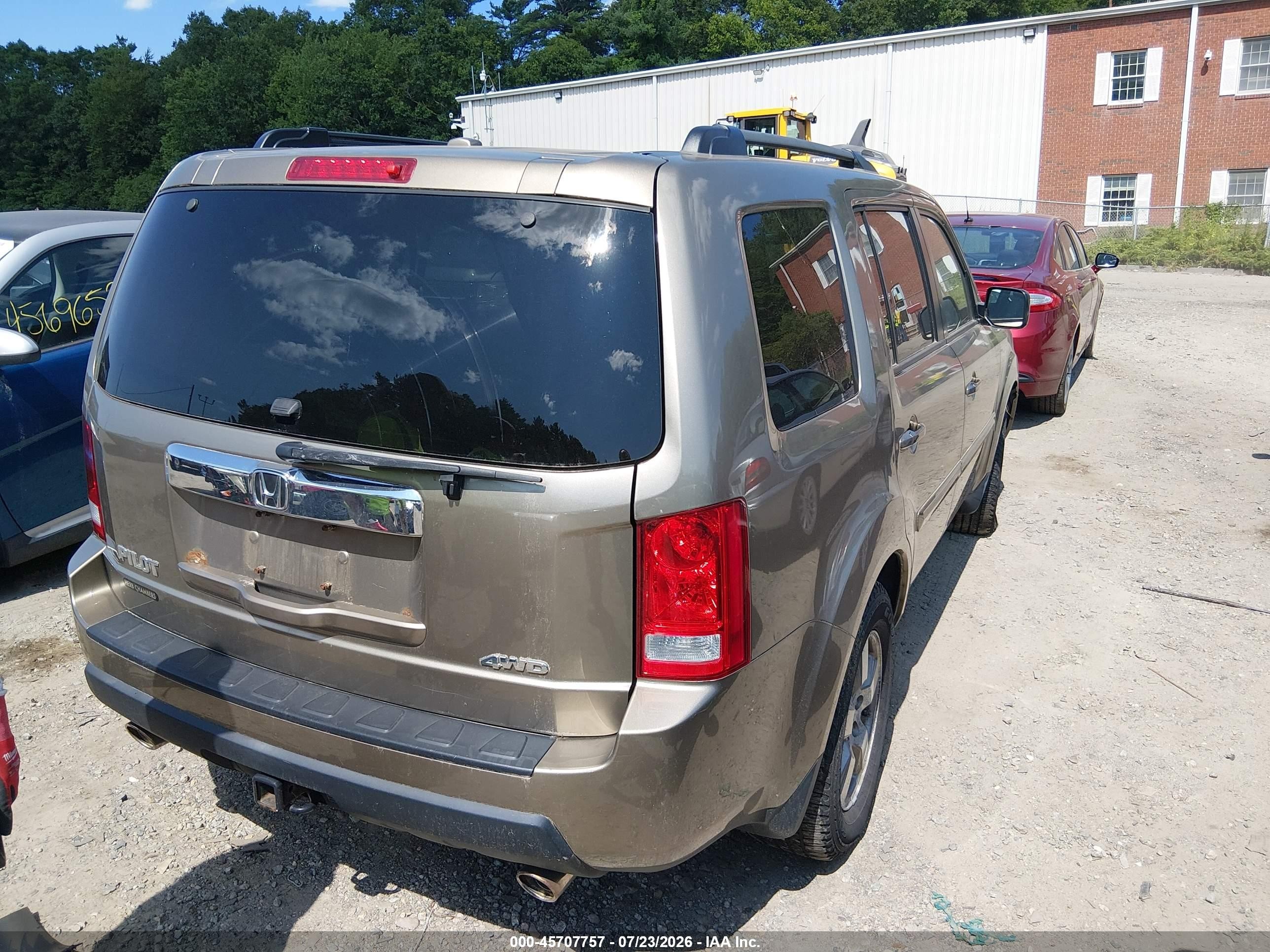 2010 Honda Pilot Ex-l Золотой vin: 5FNYF4H53AB039631