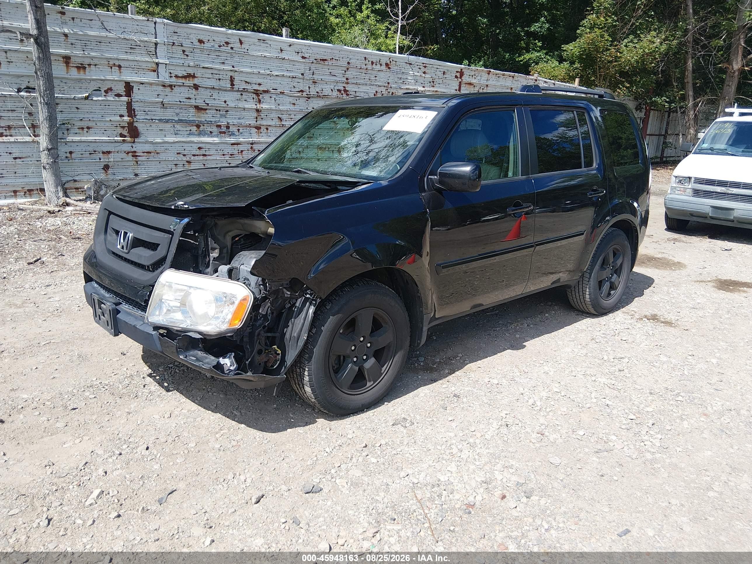 2011 Honda Pilot Ex-l Black vin: 5FNYF4H53BB063557