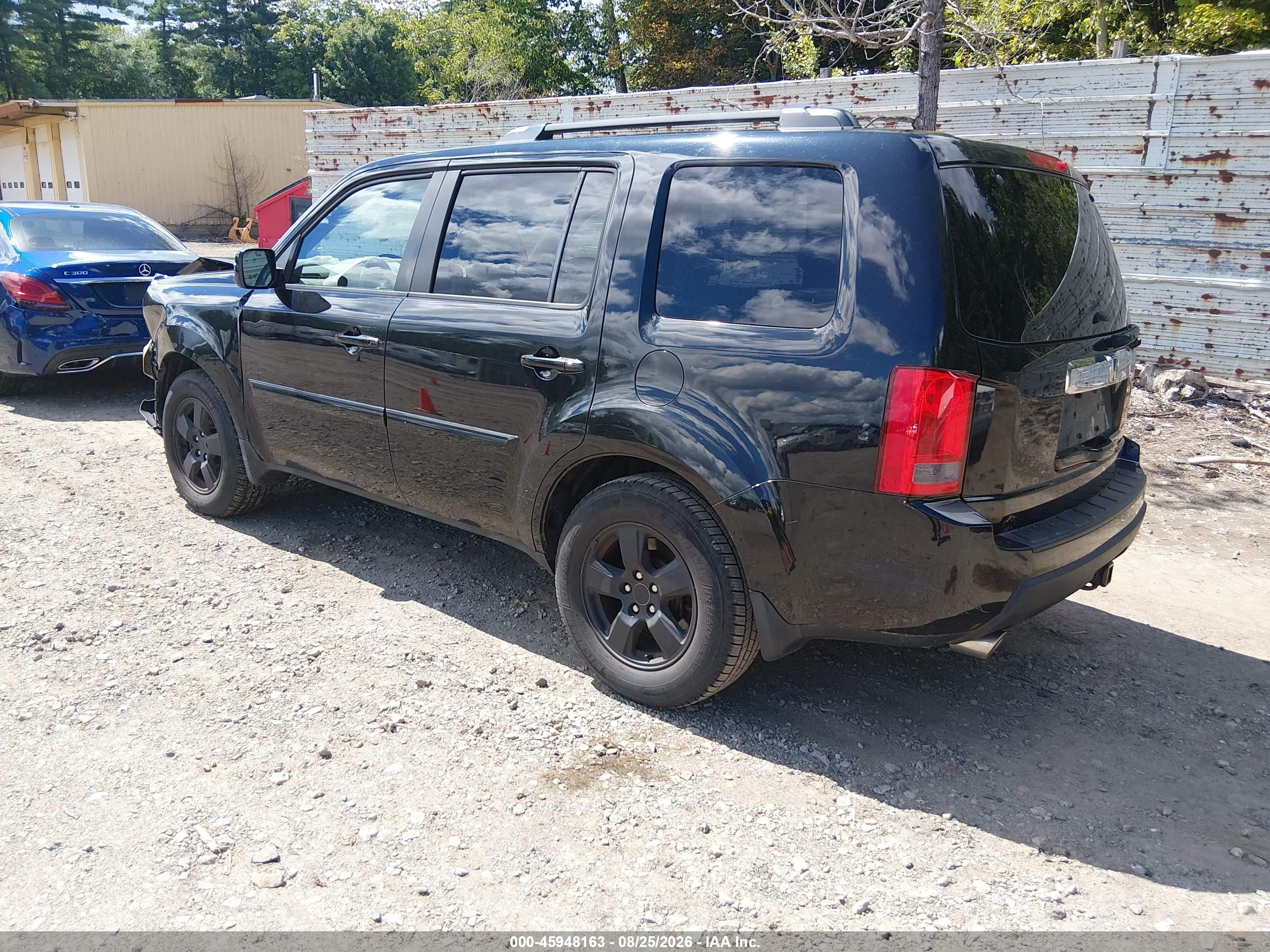2011 Honda Pilot Ex-l Black vin: 5FNYF4H53BB063557