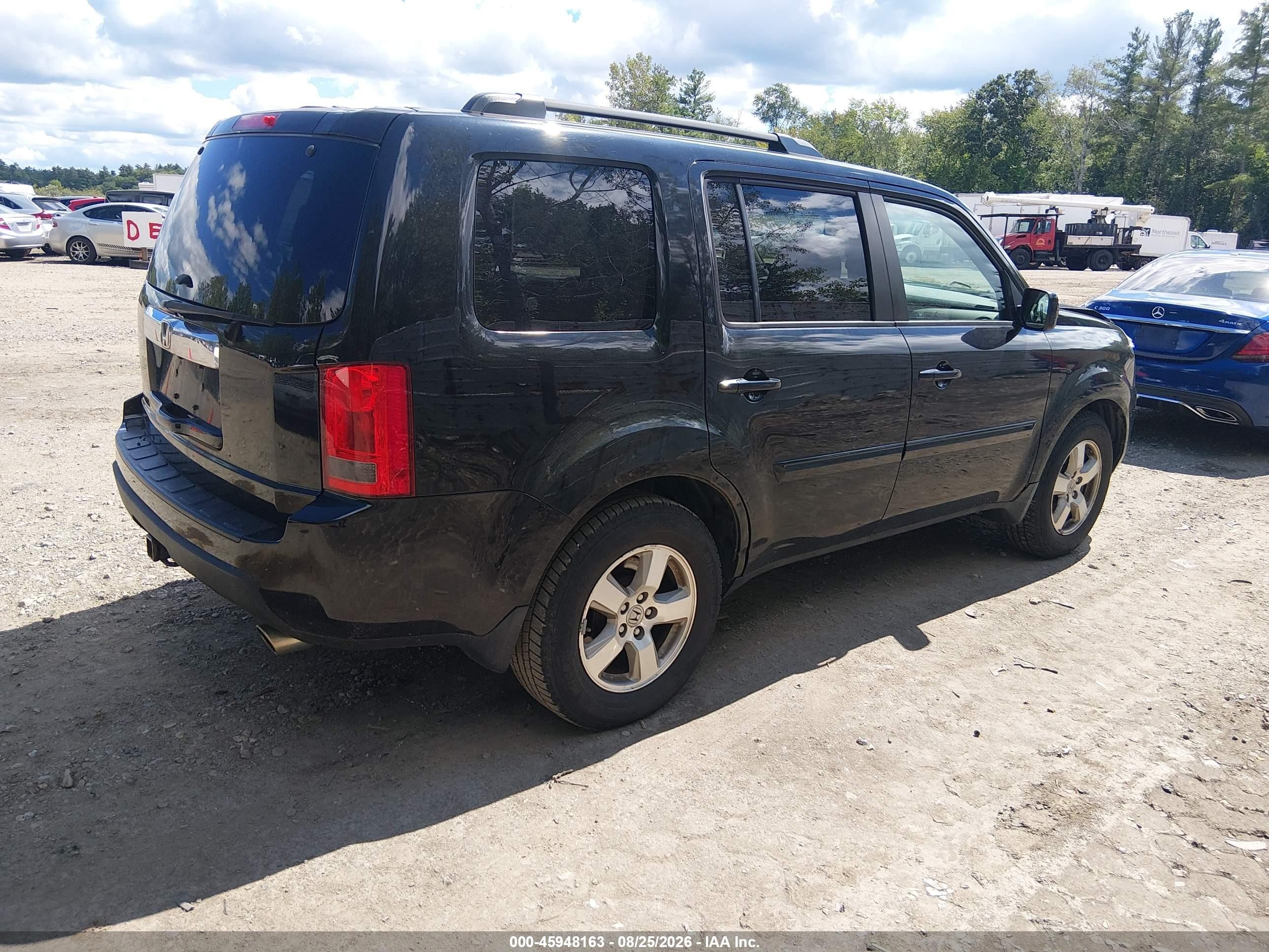 2011 Honda Pilot Ex-l Black vin: 5FNYF4H53BB063557