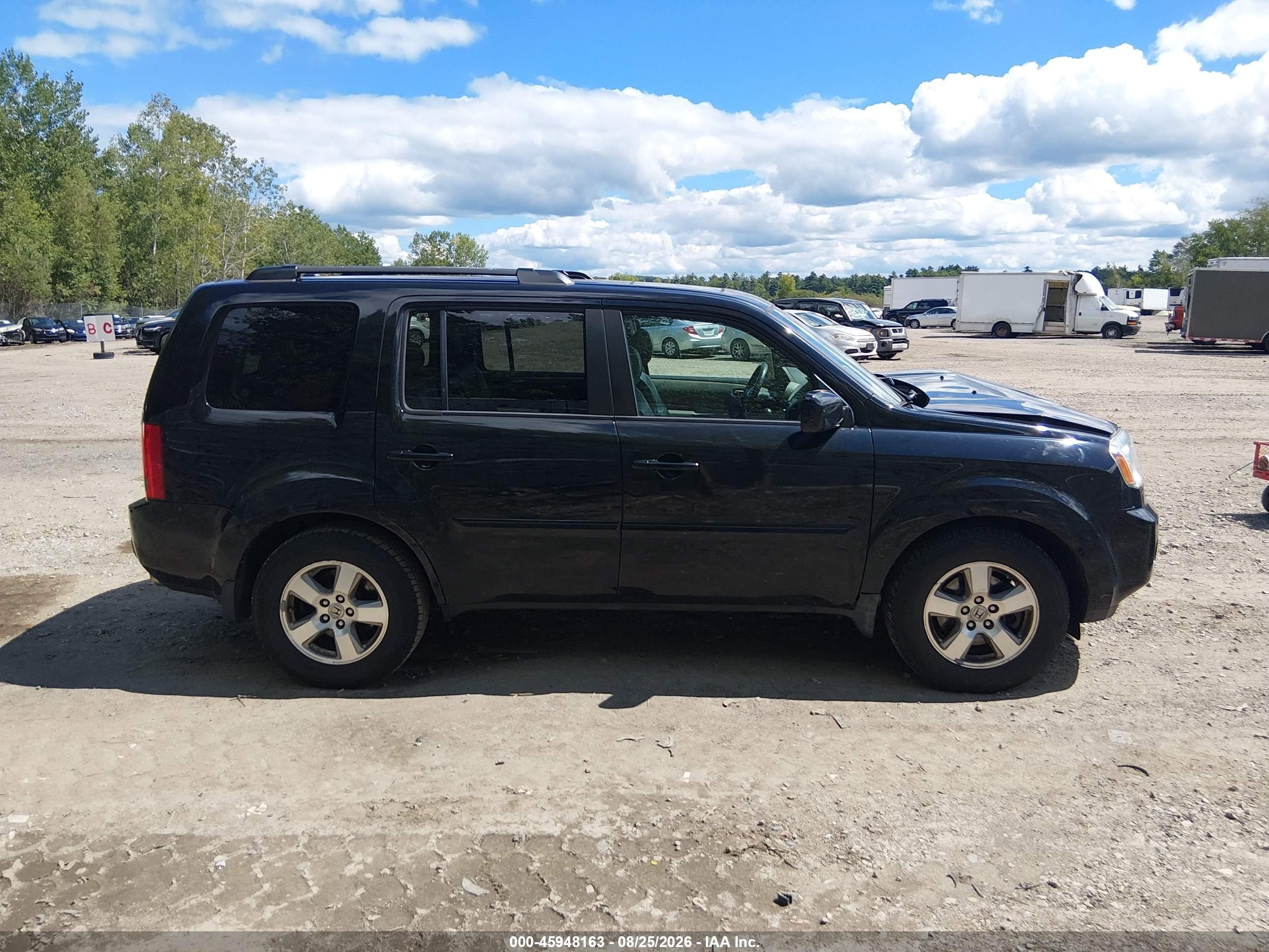 2011 Honda Pilot Ex-l Black vin: 5FNYF4H53BB063557