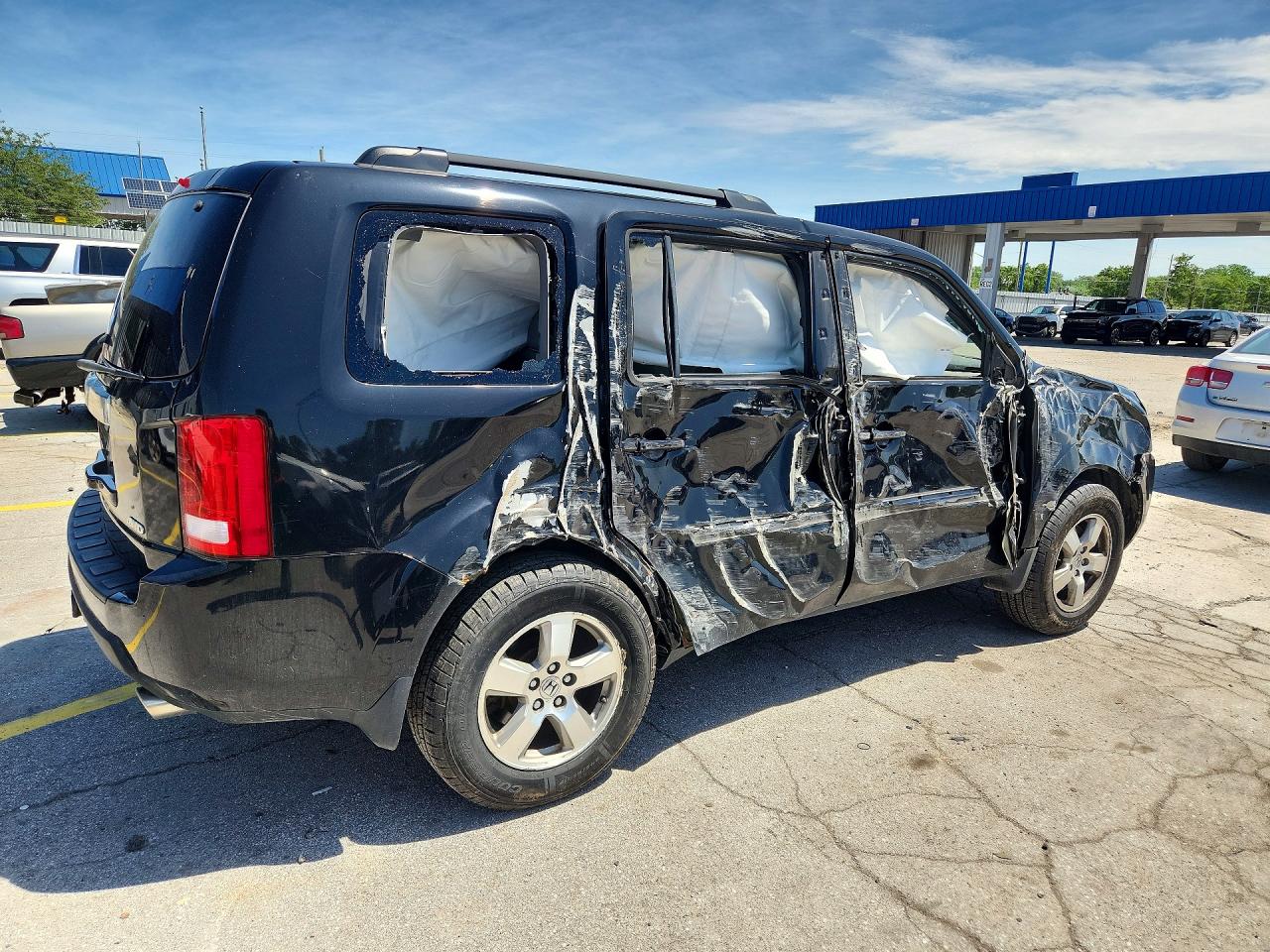 2011 Honda Pilot Exl Black vin: 5FNYF4H53BB086885