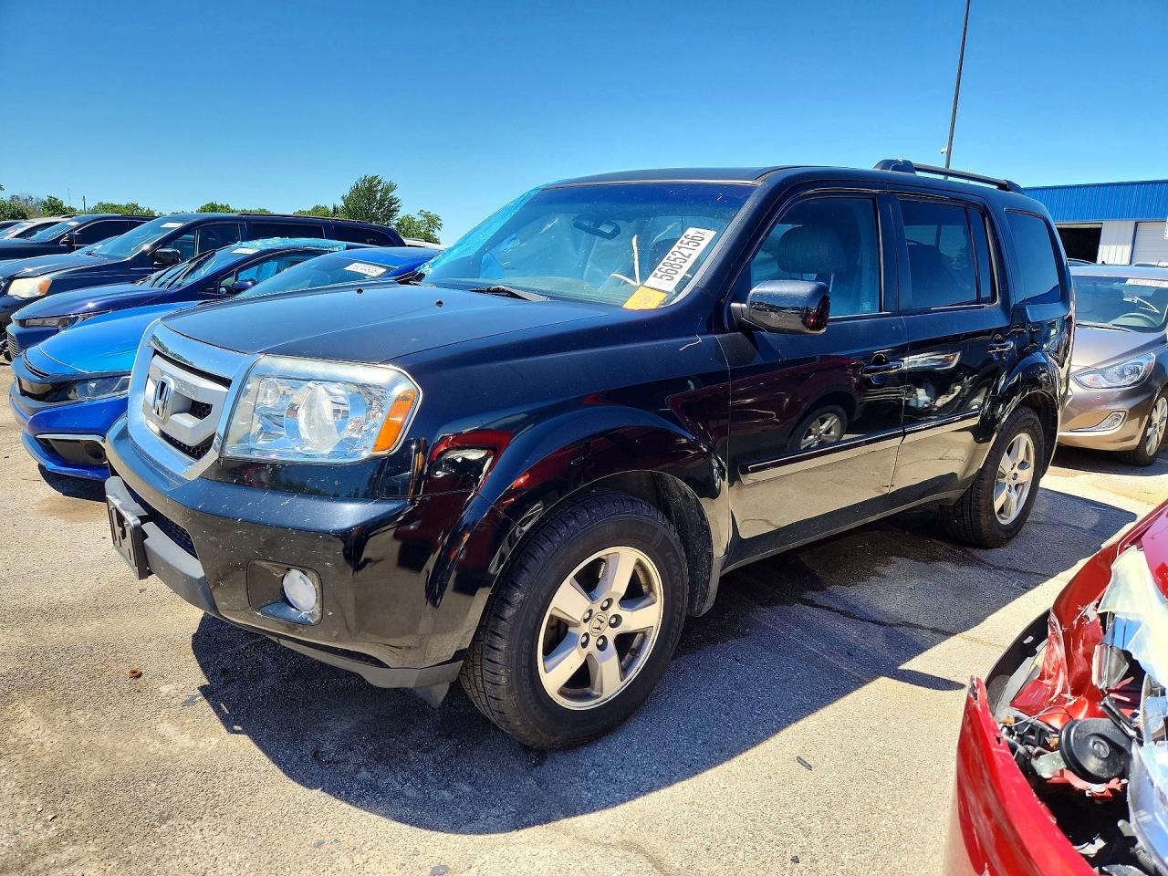 2011 Honda Pilot Exl Black vin: 5FNYF4H53BB086885