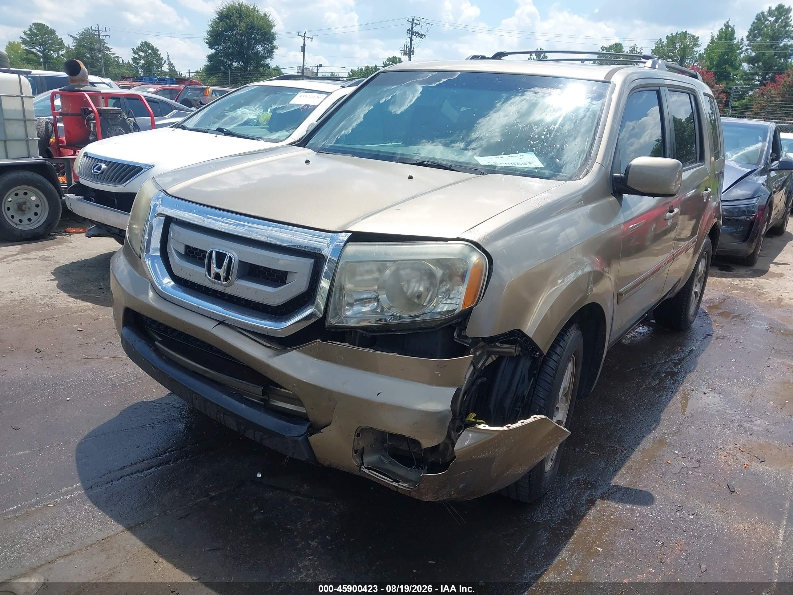 2011 Honda Pilot Ex-l Brown vin: 5FNYF4H53BB088071