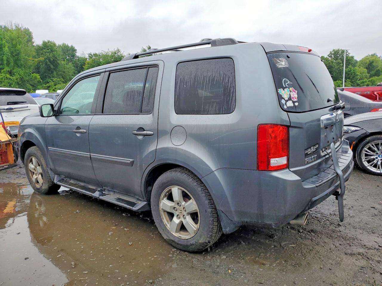 2011 Honda Pilot Exl Gray vin: 5FNYF4H53BB093318