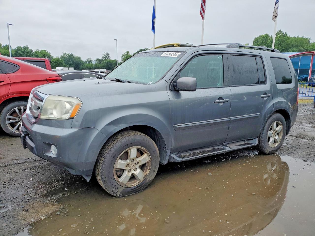 2011 Honda Pilot Exl Gray vin: 5FNYF4H53BB093318