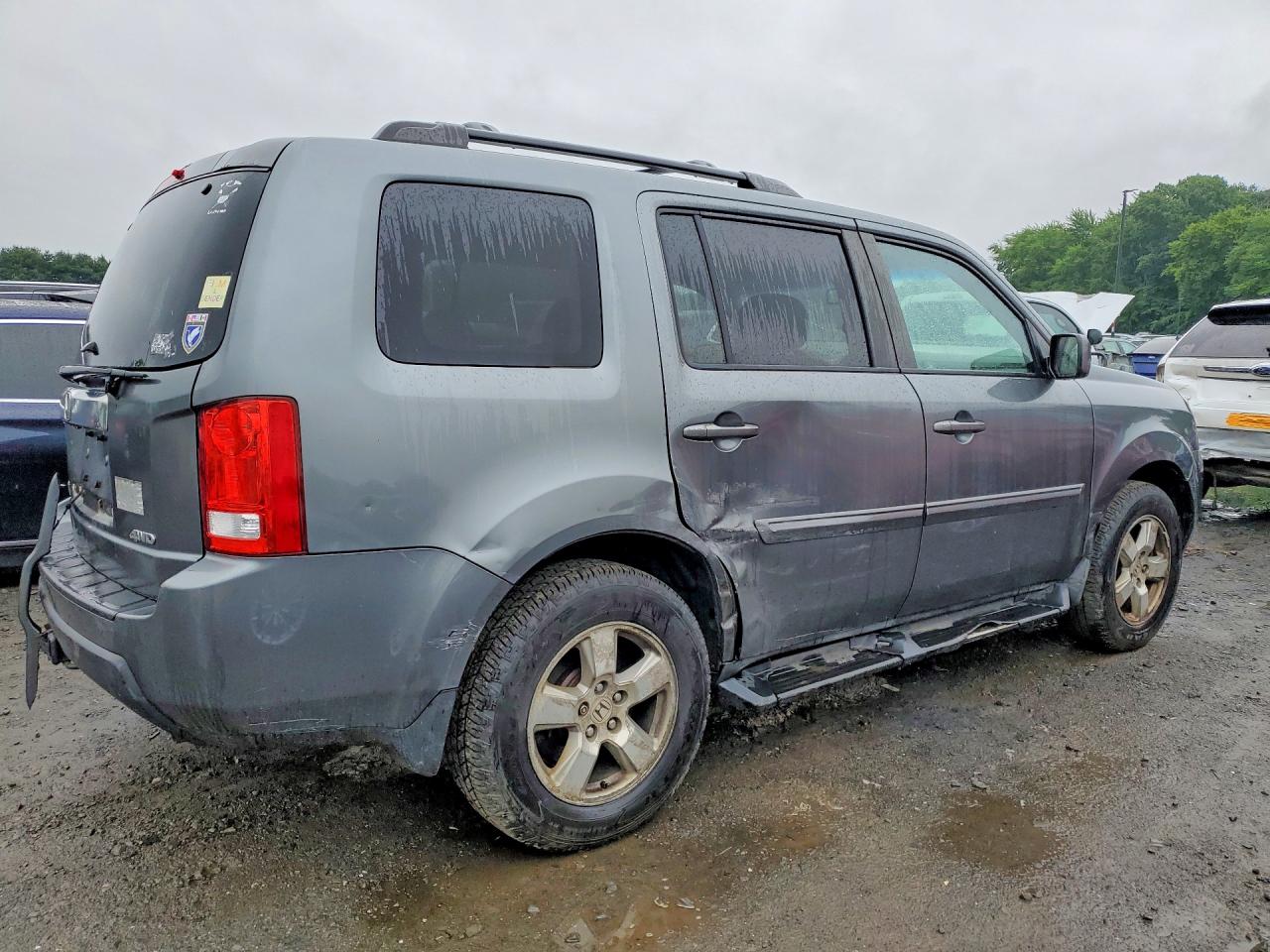 2011 Honda Pilot Exl Gray vin: 5FNYF4H53BB093318