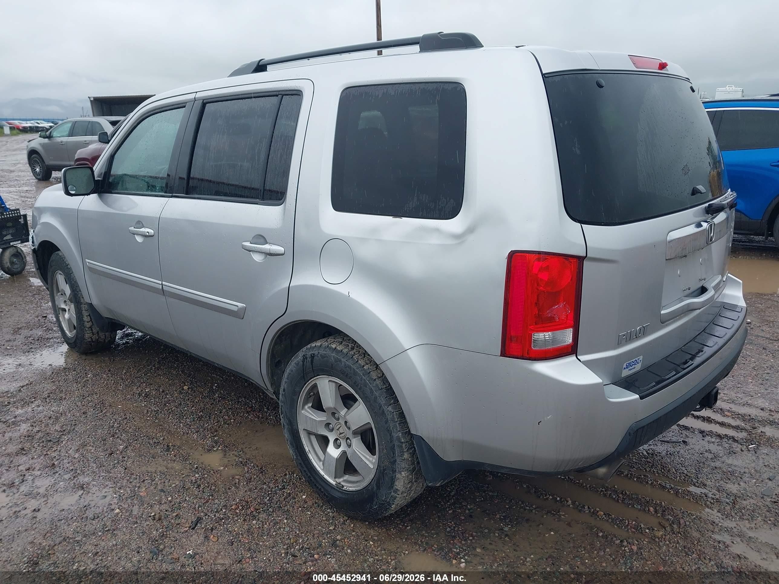 2011 Honda Pilot Ex-l Серебряный vin: 5FNYF4H53BB095781