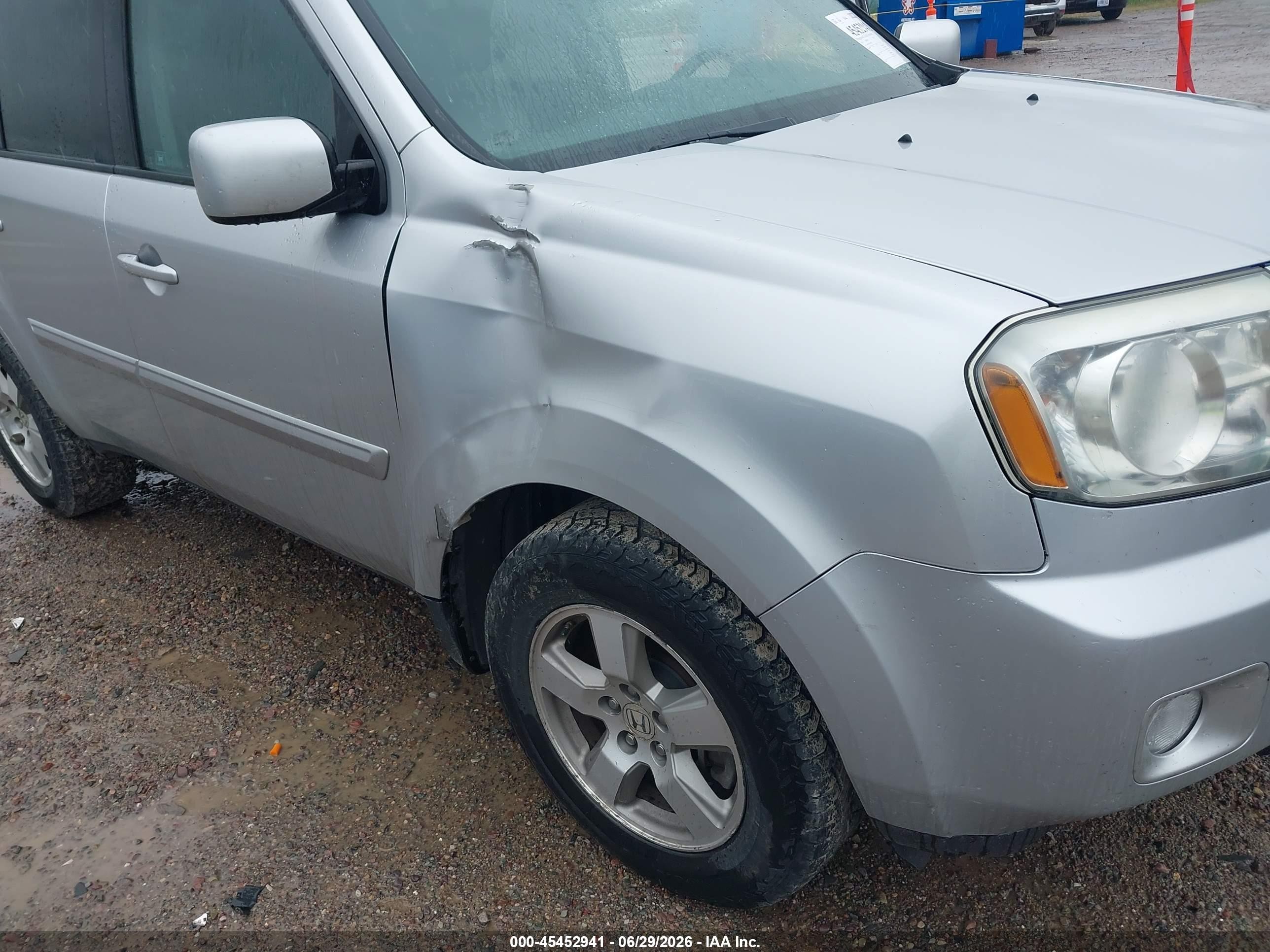 2011 Honda Pilot Ex-l Серебряный vin: 5FNYF4H53BB095781