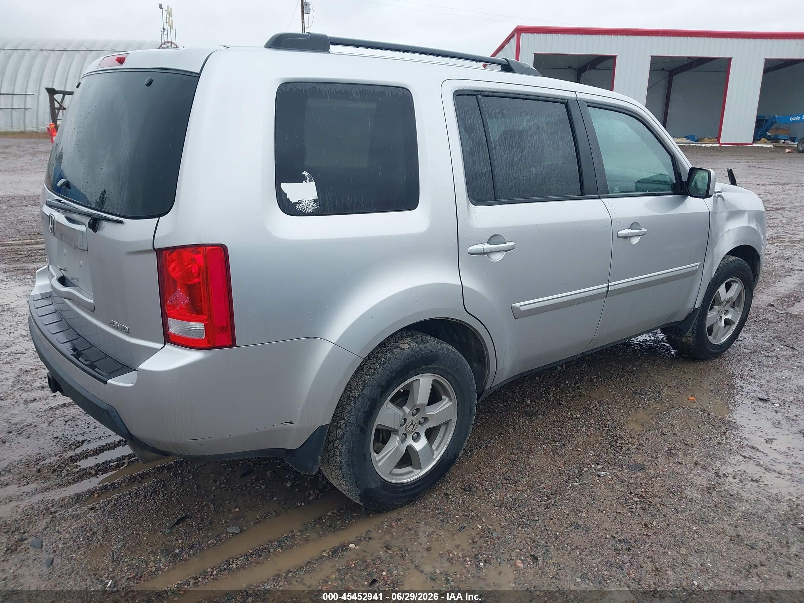 2011 Honda Pilot Ex-l Серебряный vin: 5FNYF4H53BB095781