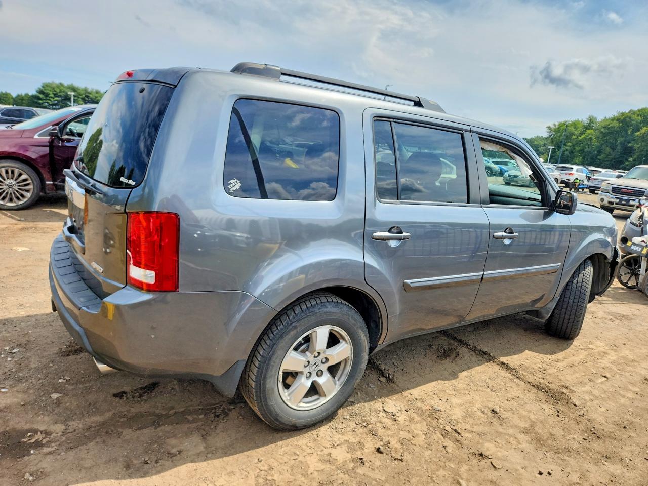 2011 Honda Pilot Exl Серый vin: 5FNYF4H53BB104866