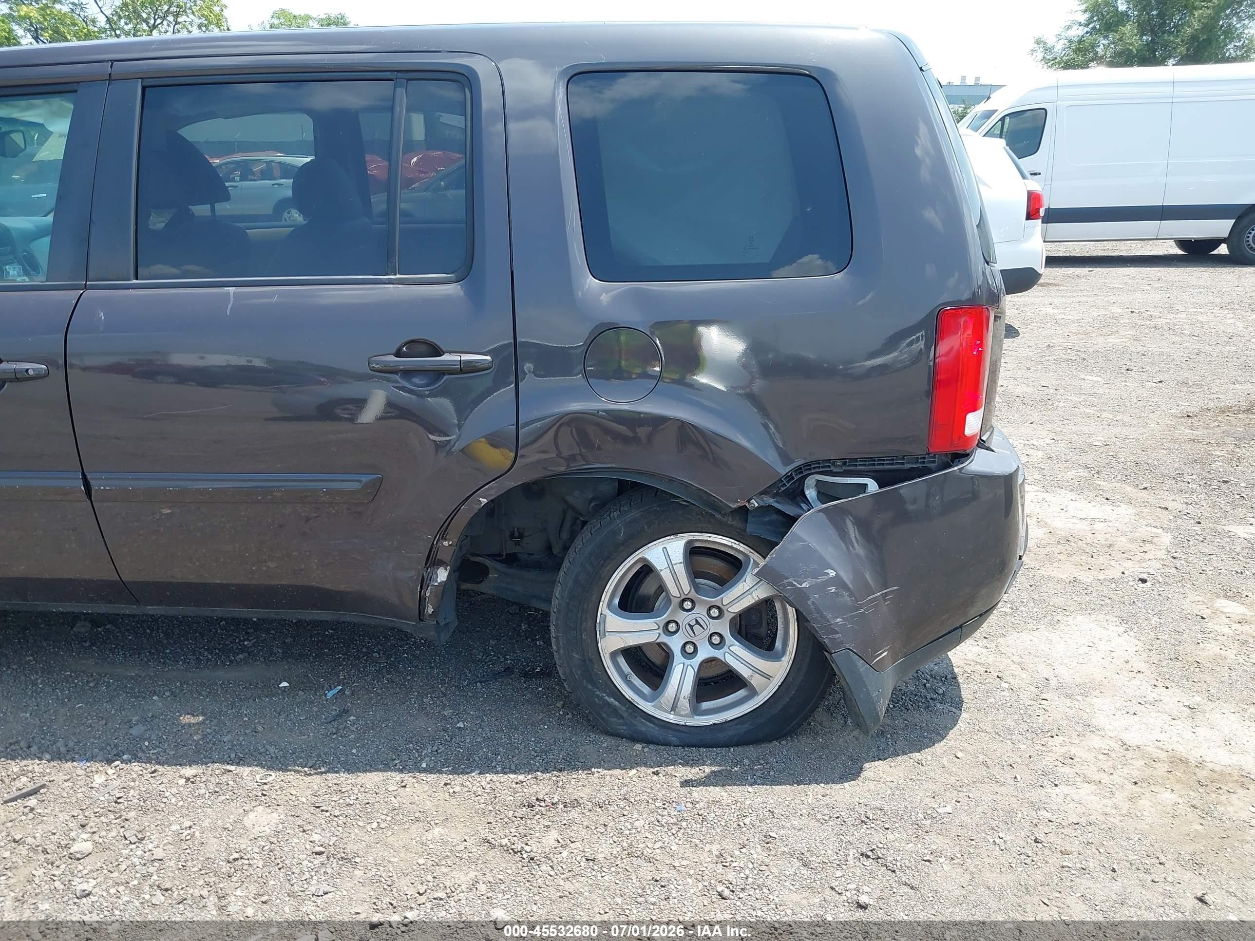 2012 Honda Pilot Ex-l Gray vin: 5FNYF4H53CB017096