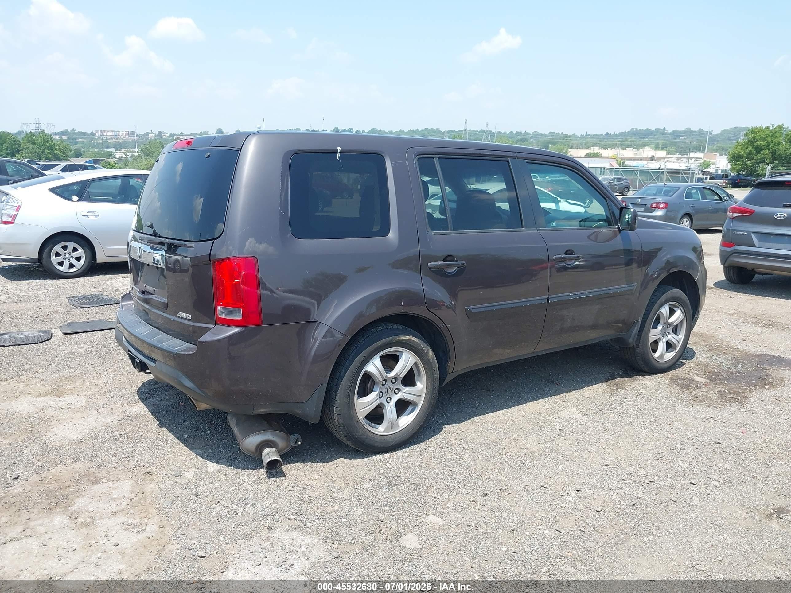 2012 Honda Pilot Ex-l Gray vin: 5FNYF4H53CB017096
