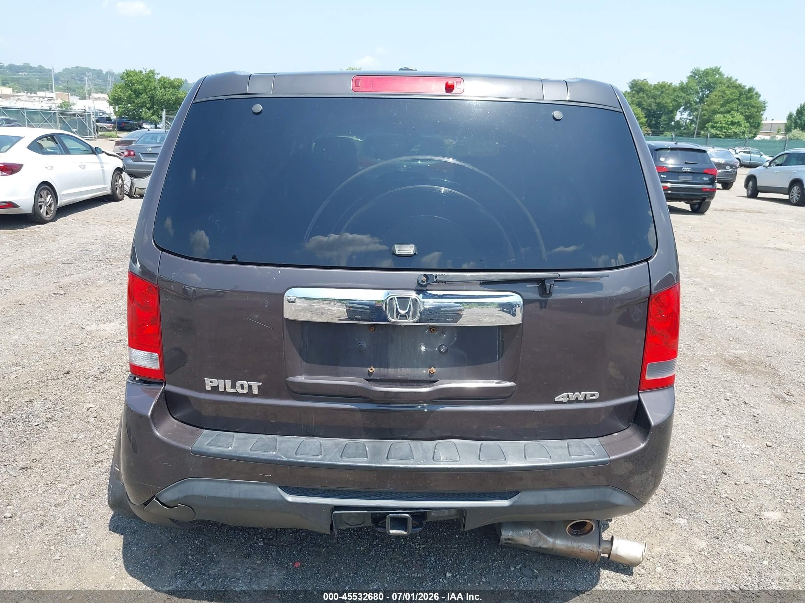 2012 Honda Pilot Ex-l Gray vin: 5FNYF4H53CB017096
