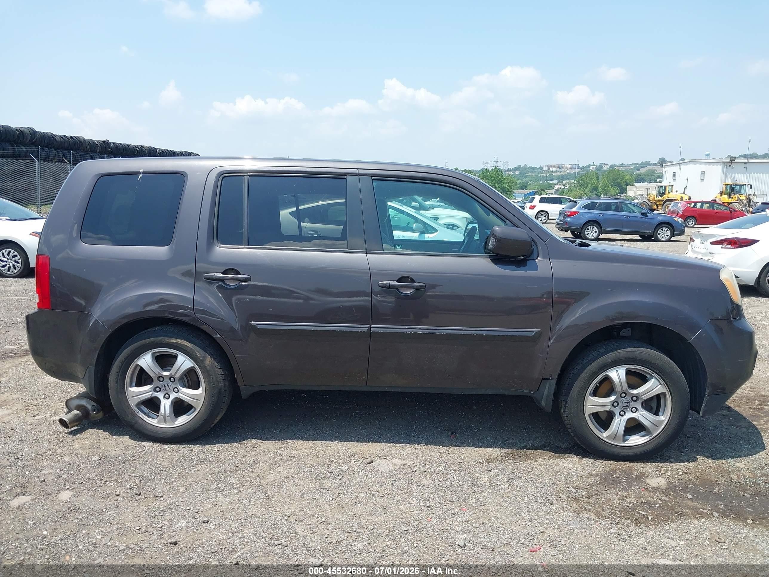 2012 Honda Pilot Ex-l Gray vin: 5FNYF4H53CB017096