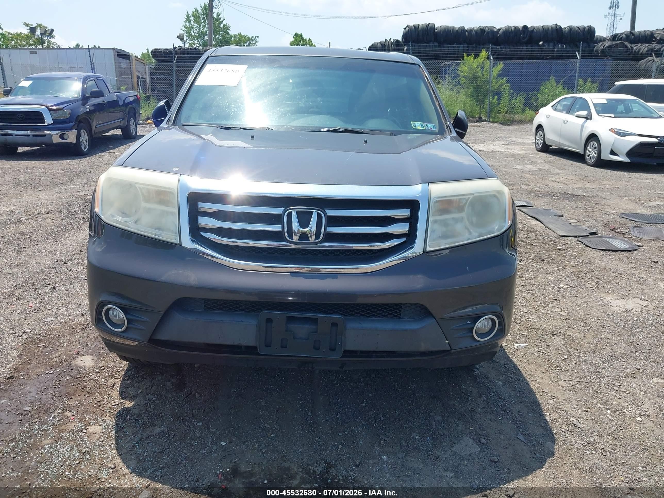 2012 Honda Pilot Ex-l Gray vin: 5FNYF4H53CB017096