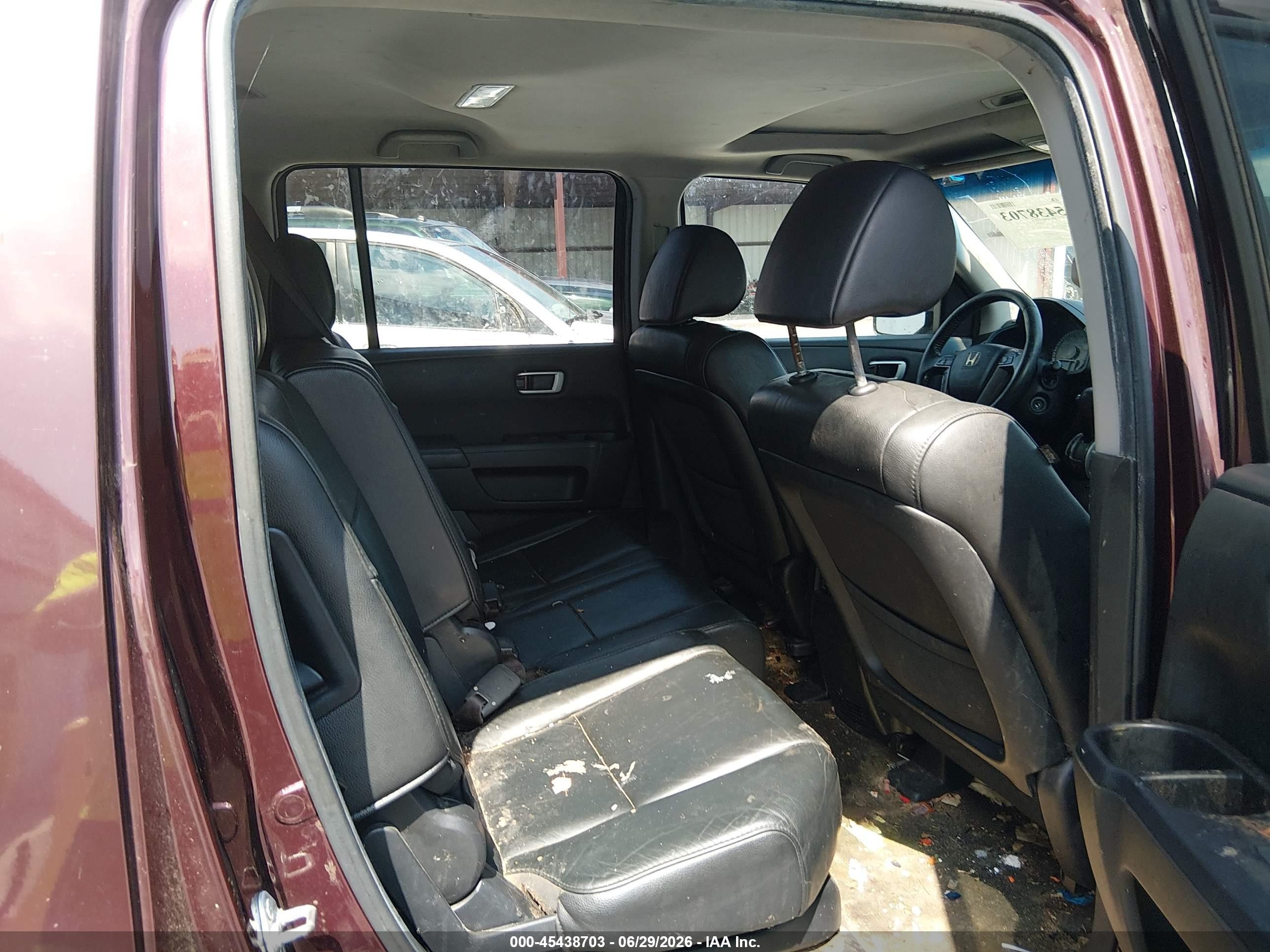2012 Honda Pilot Ex-l Бордовый vin: 5FNYF4H53CB030222